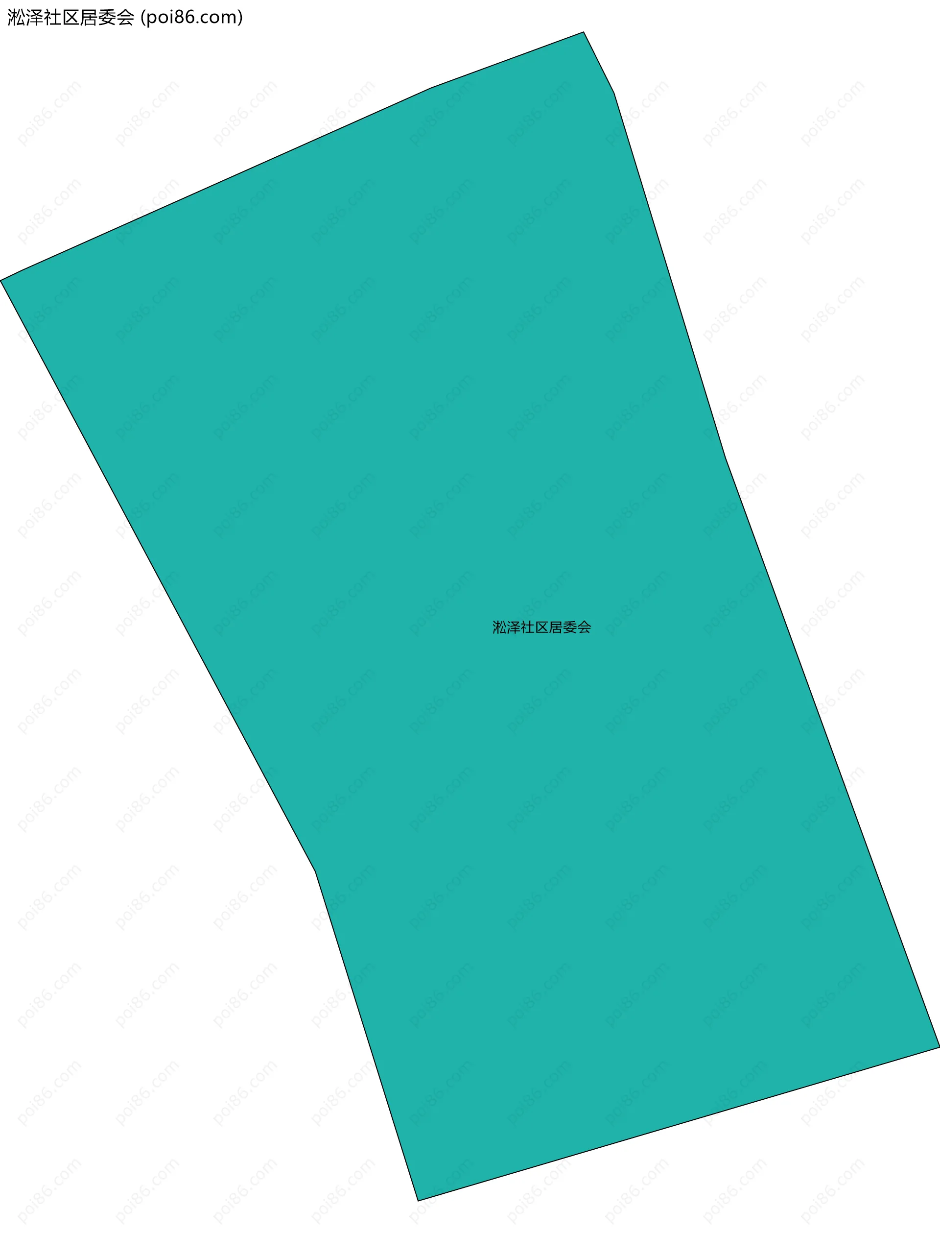 淞泽社区居委会边界地图