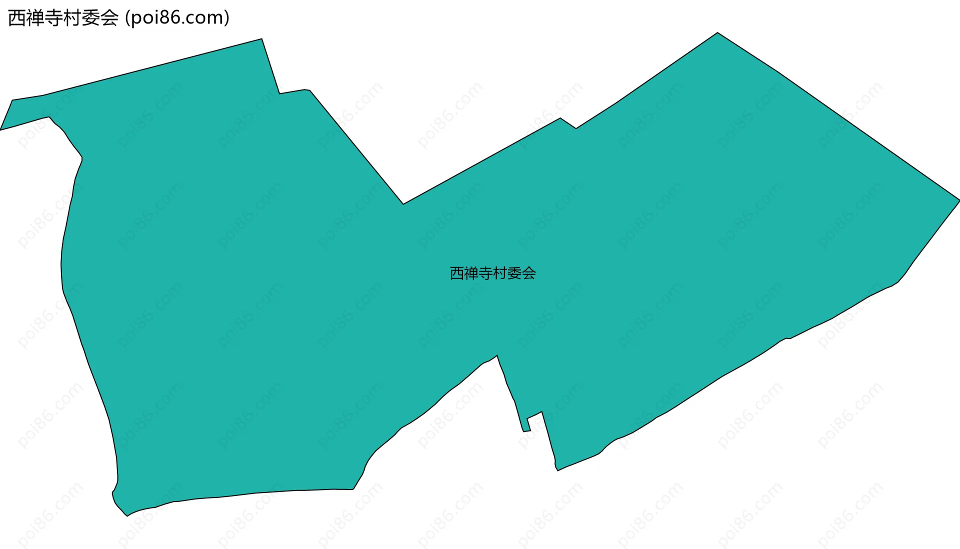 西禅寺村委会边界地图