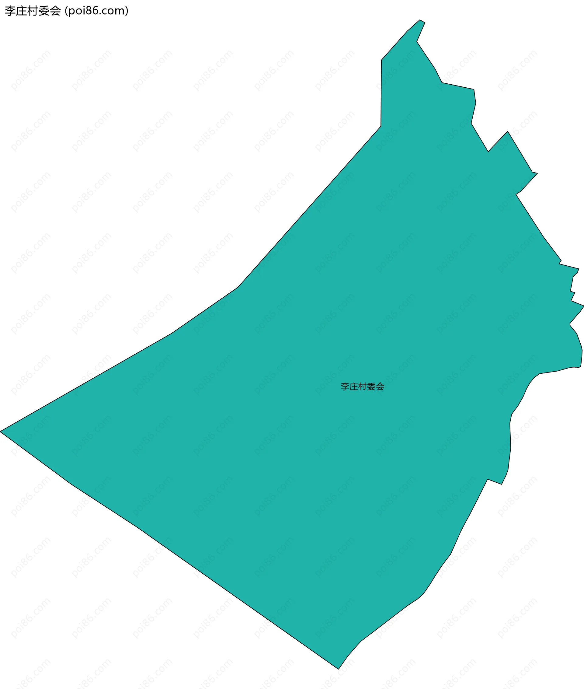 李庄村委会边界地图