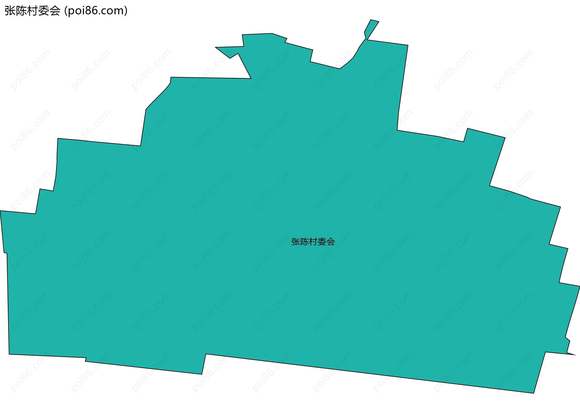 张陈村委会边界地图