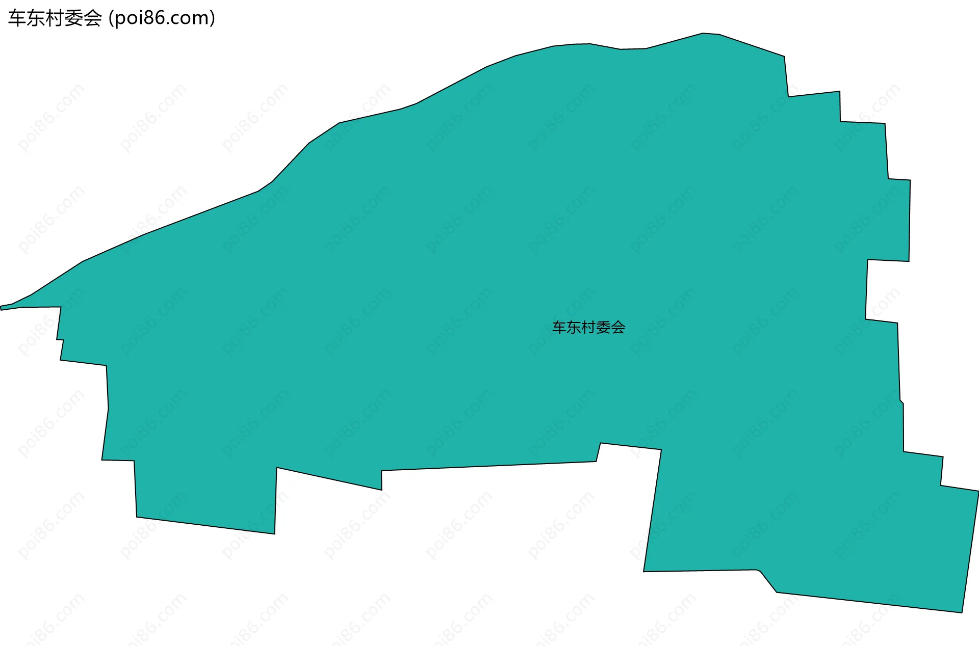 车东村委会边界地图