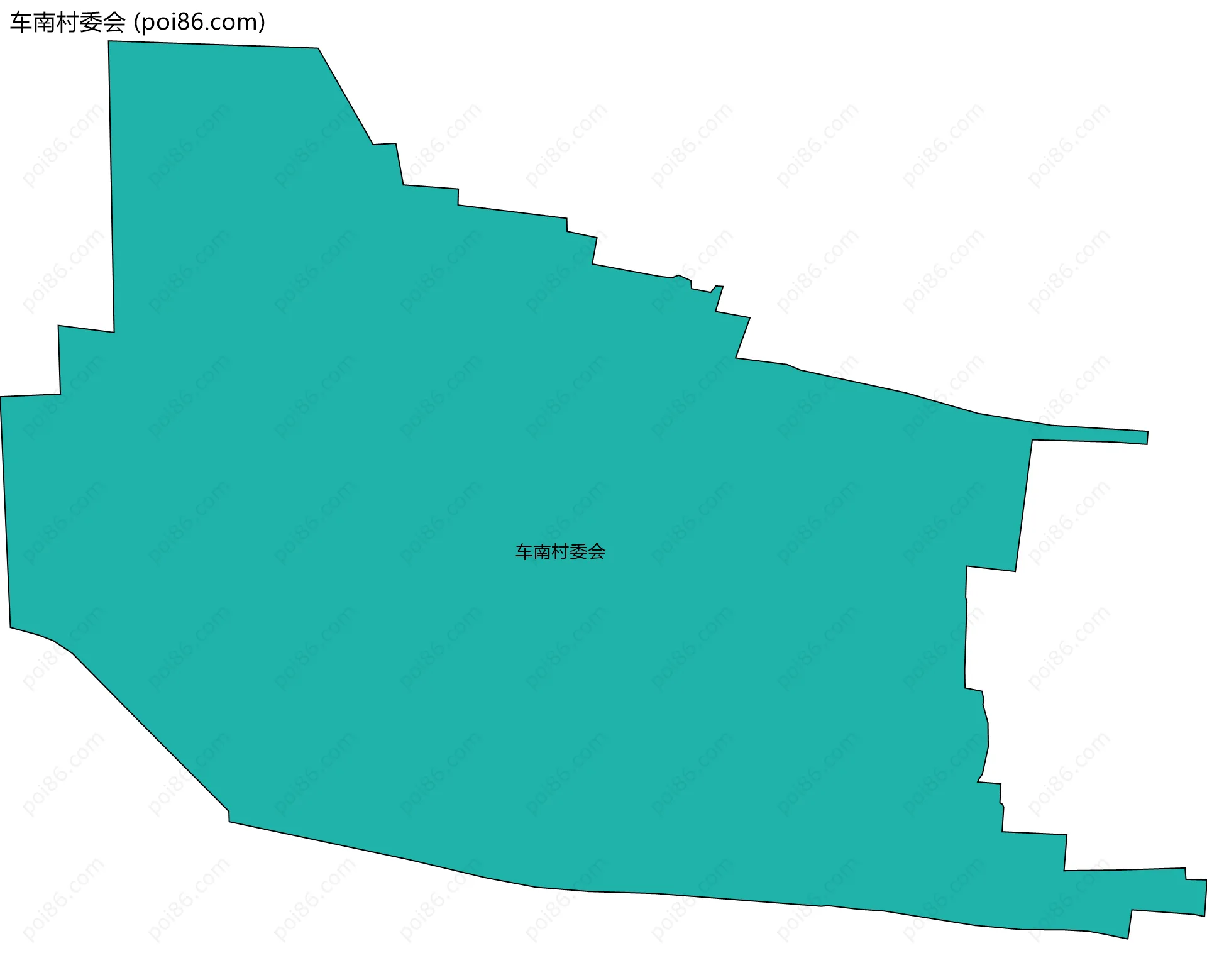 车南村委会边界地图