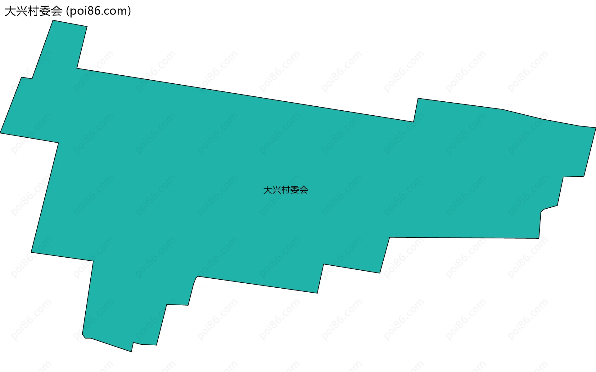 大兴村委会边界地图