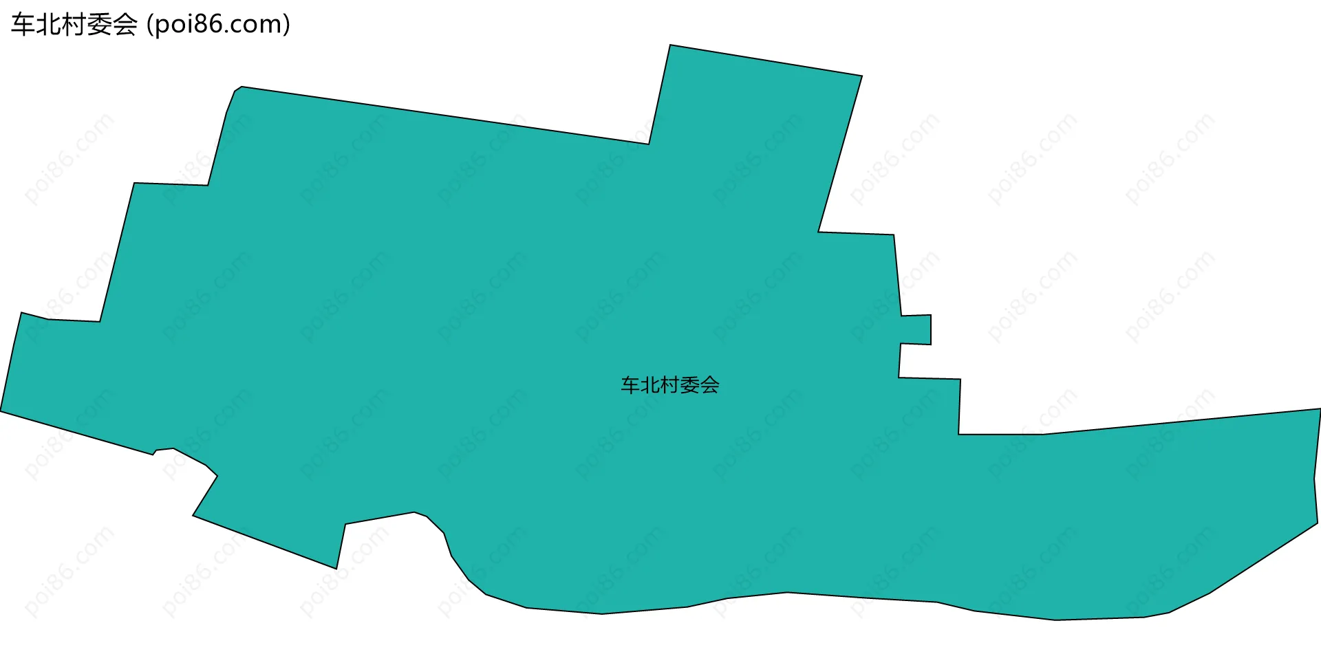 车北村委会边界地图