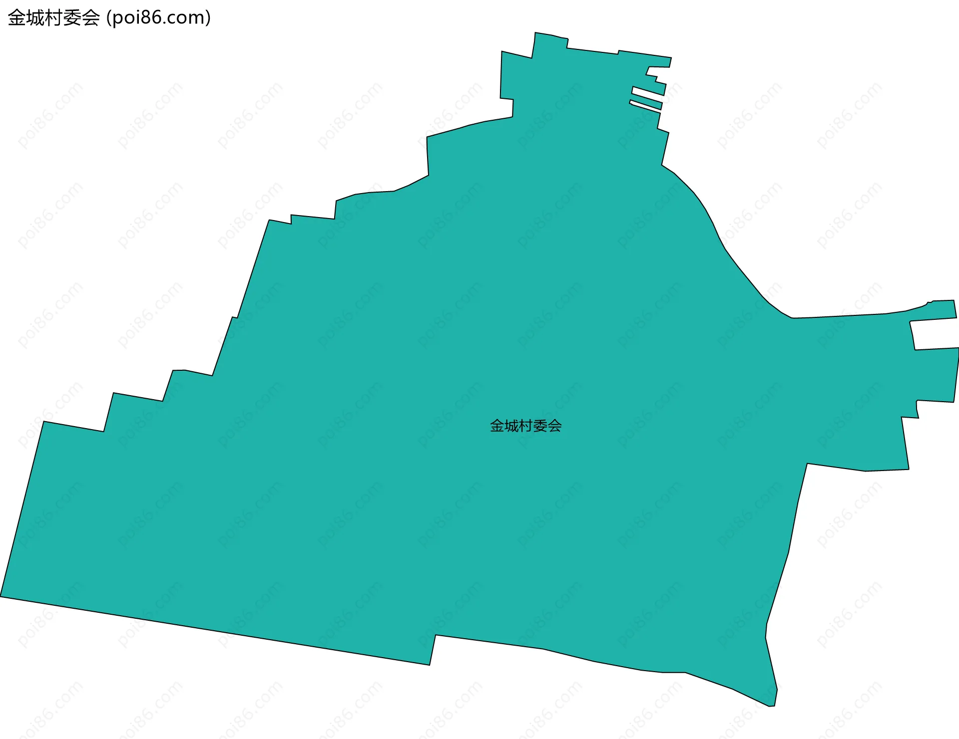 金城村委会边界地图