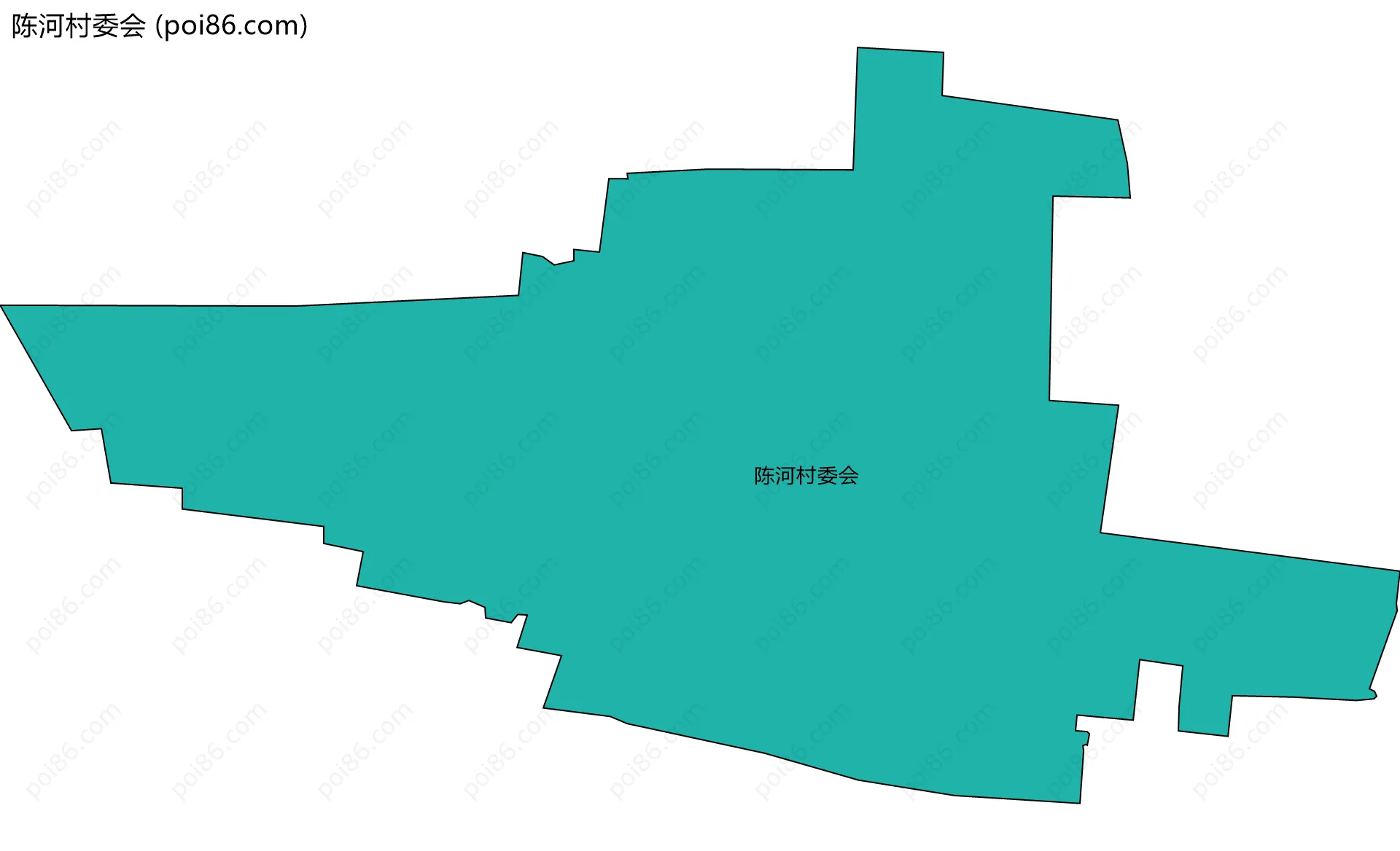 陈河村委会边界地图