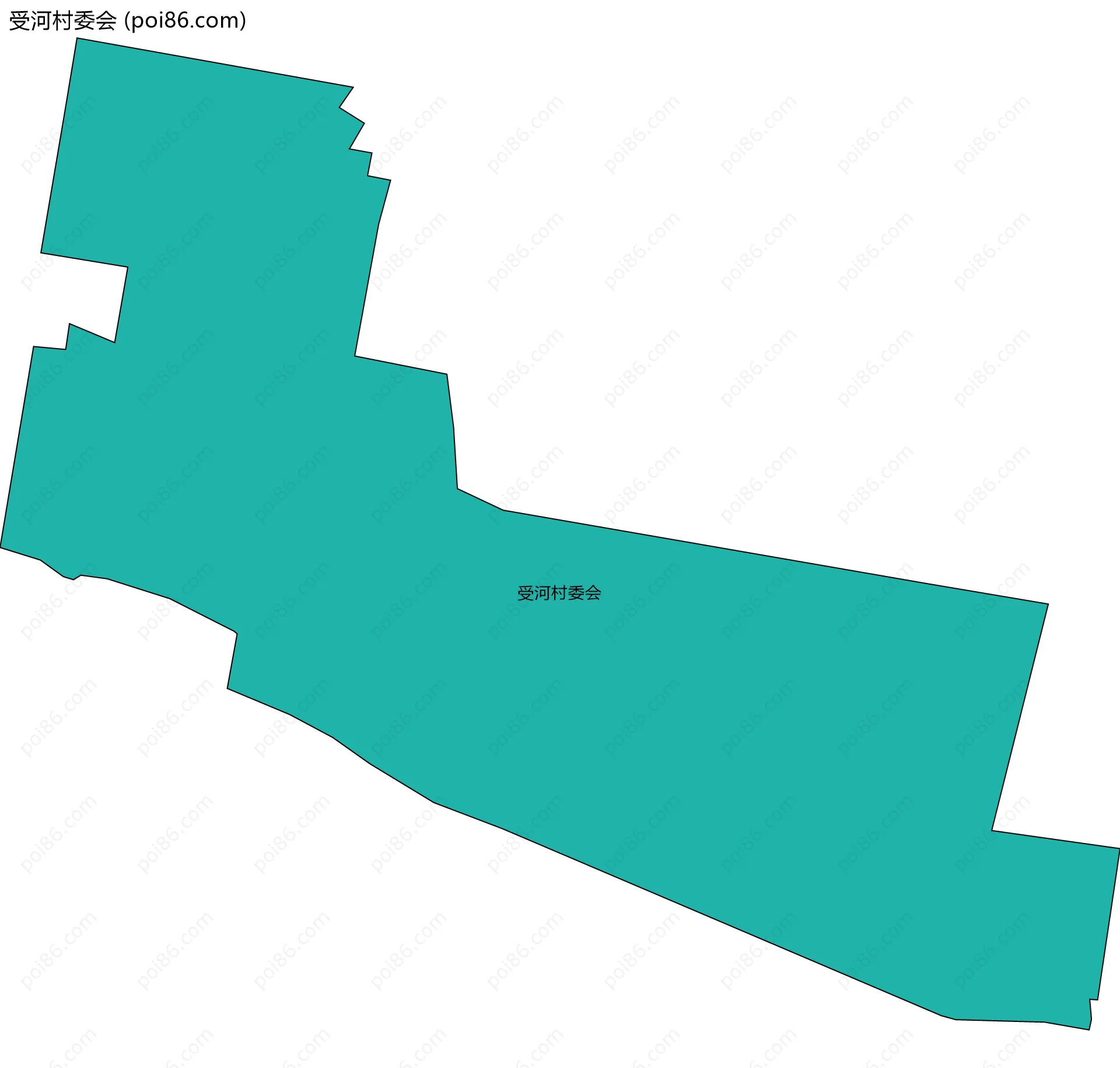 受河村委会边界地图