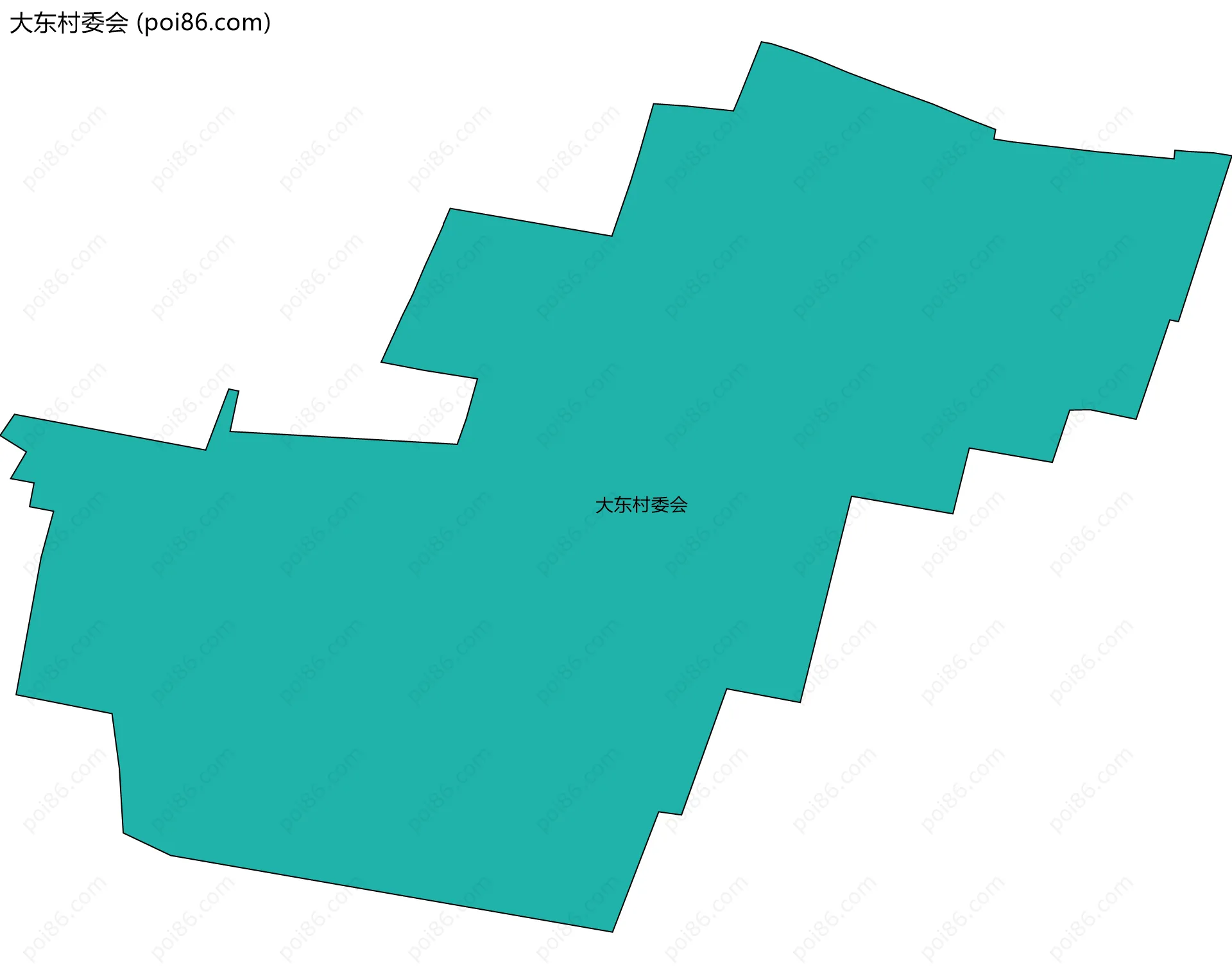大东村委会边界地图