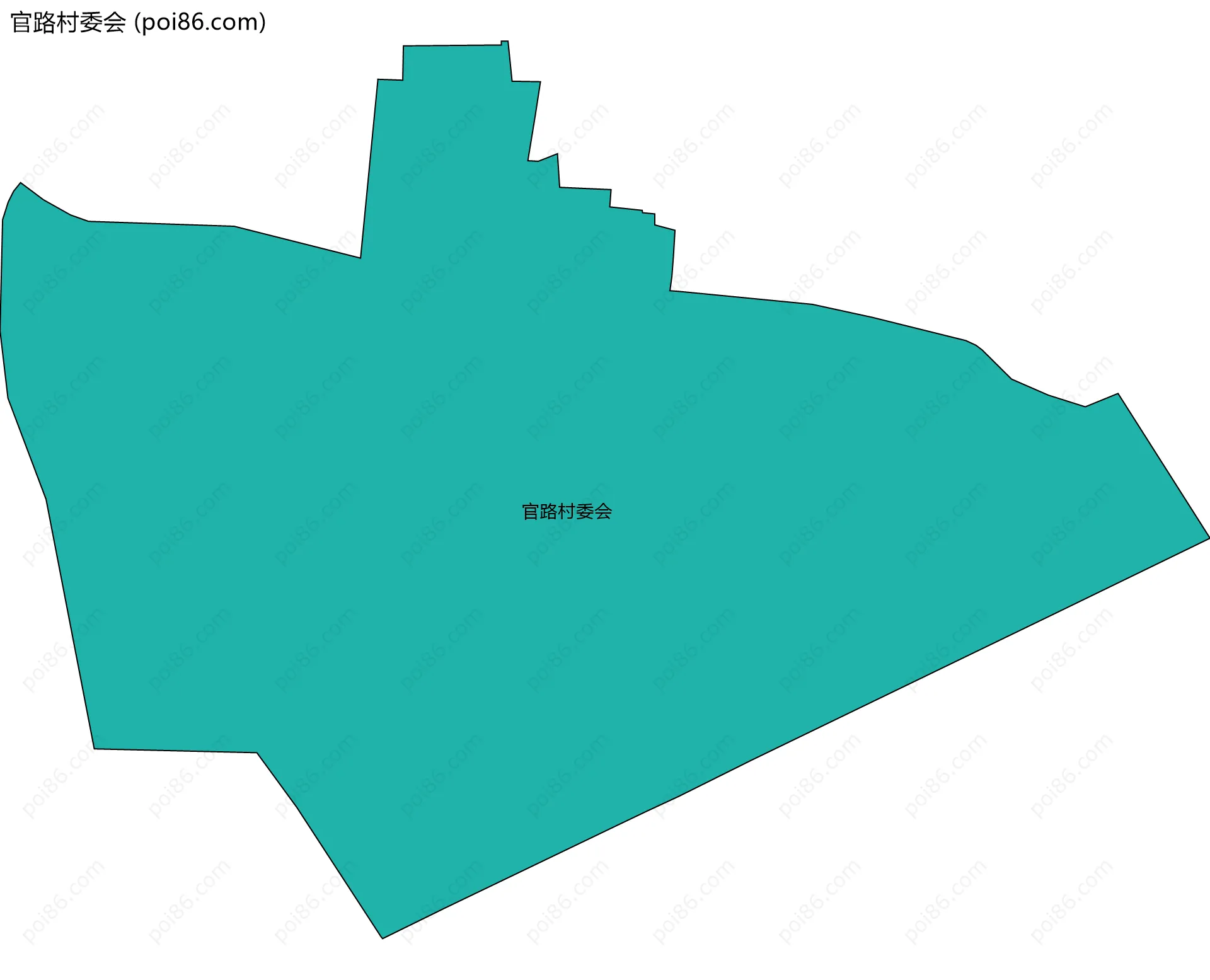 官路村委会边界地图