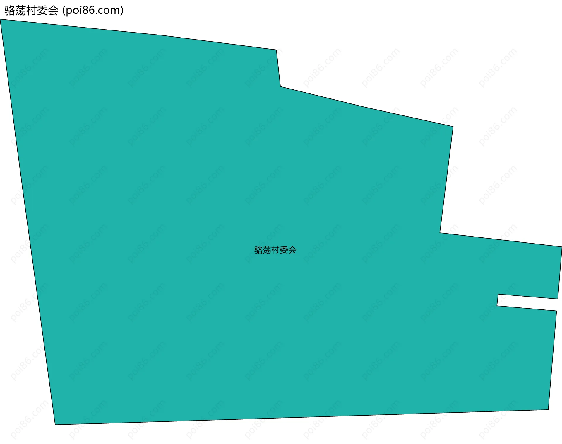 骆荡村委会边界地图