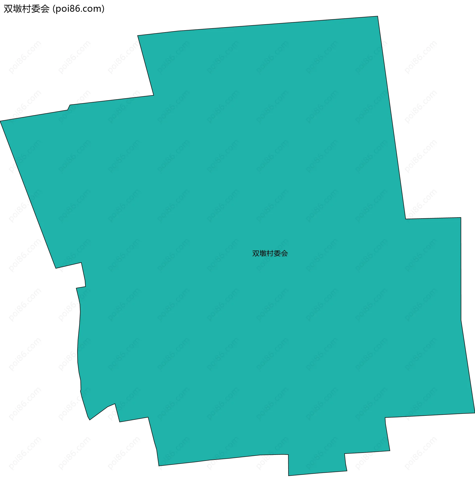 双墩村委会边界地图