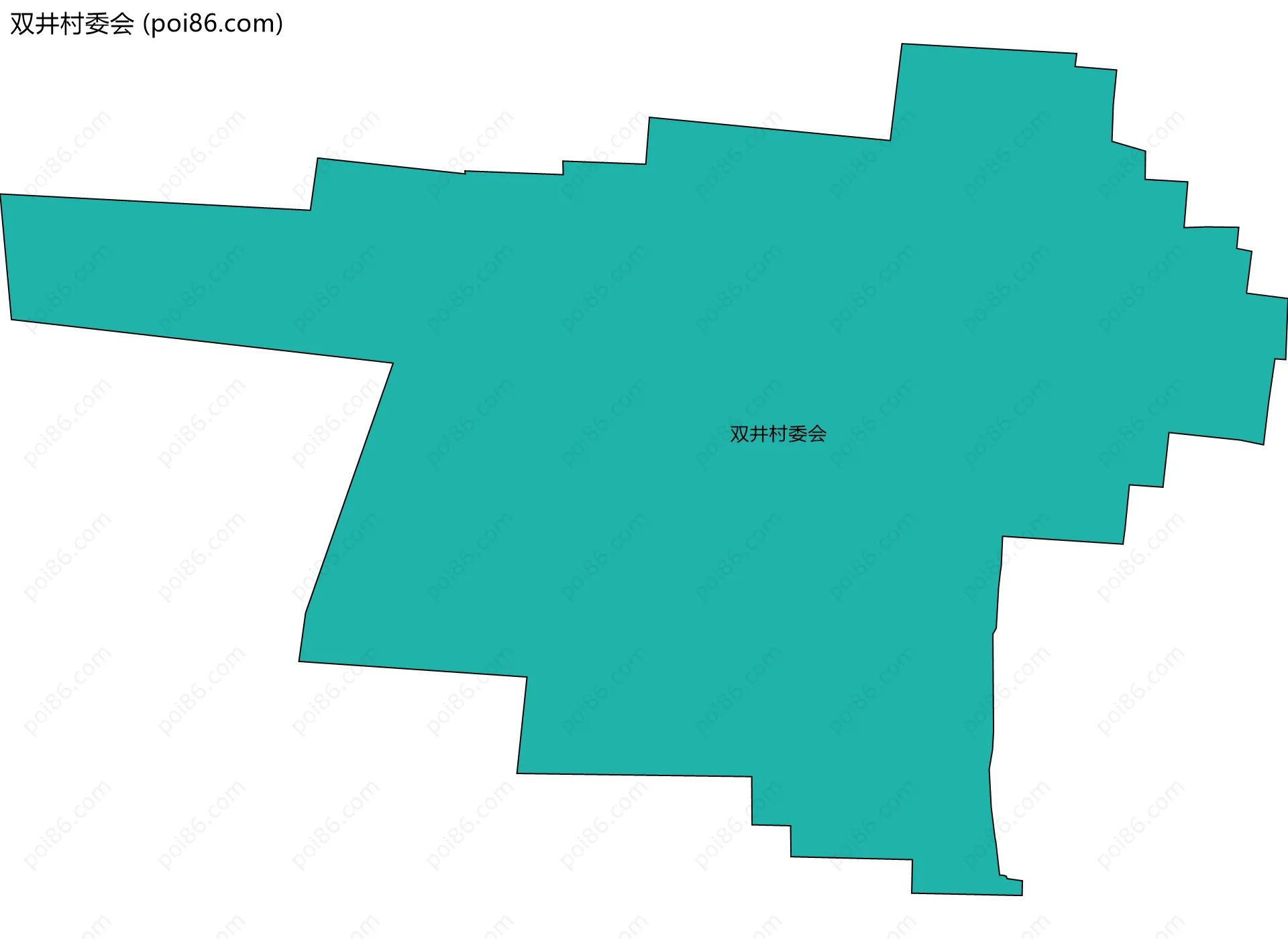 双井村委会边界地图