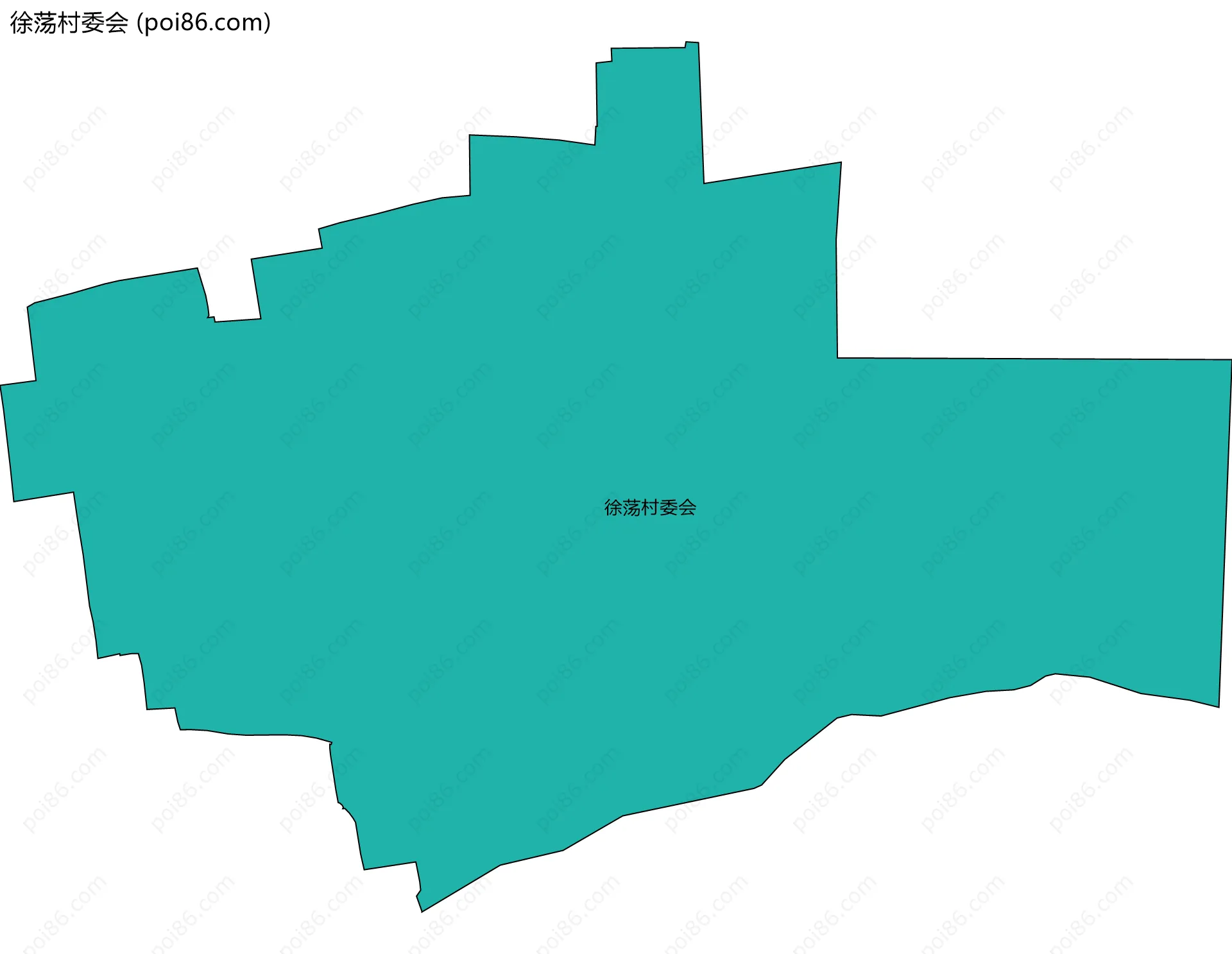 徐荡村委会边界地图
