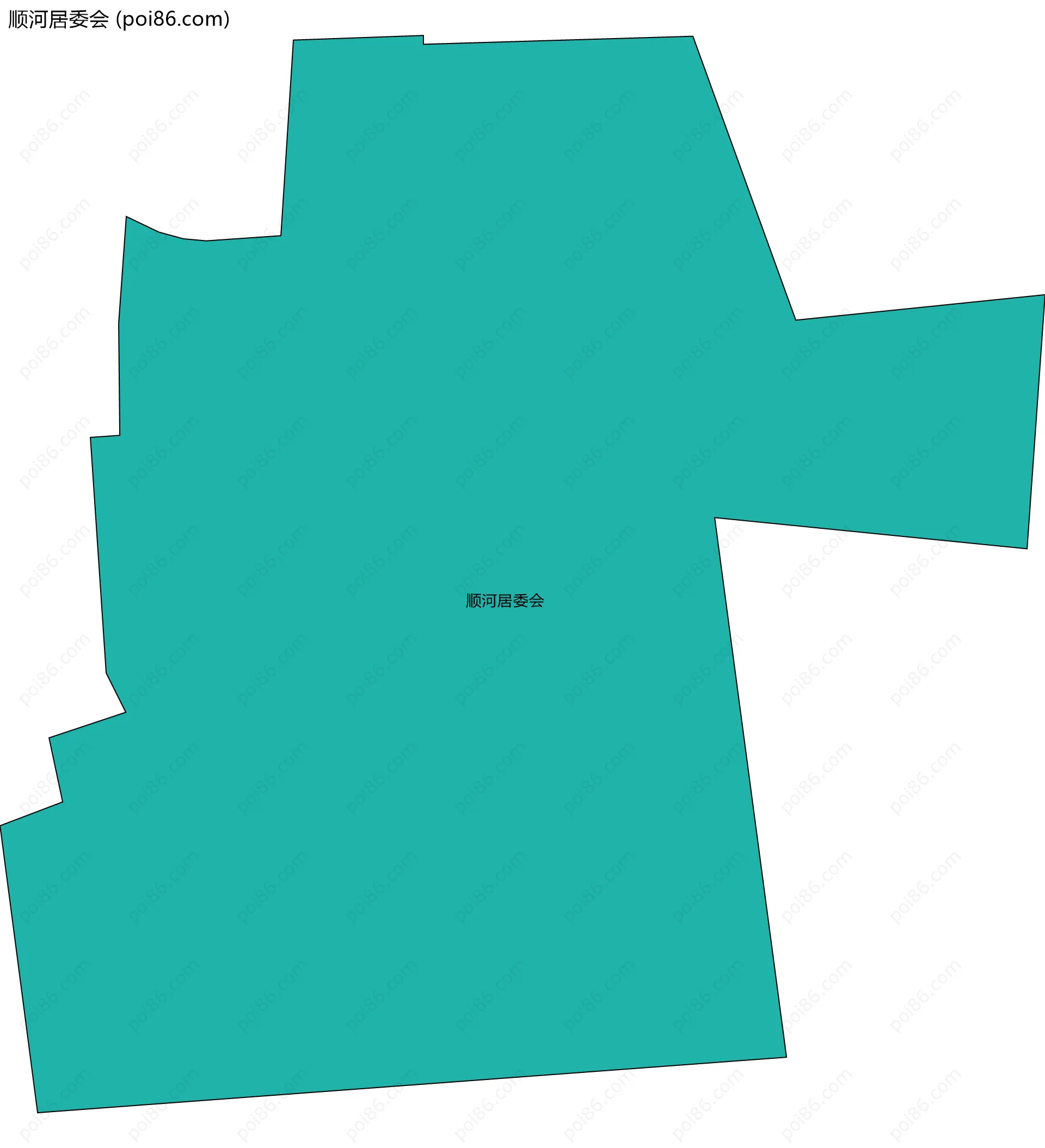 顺河居委会边界地图