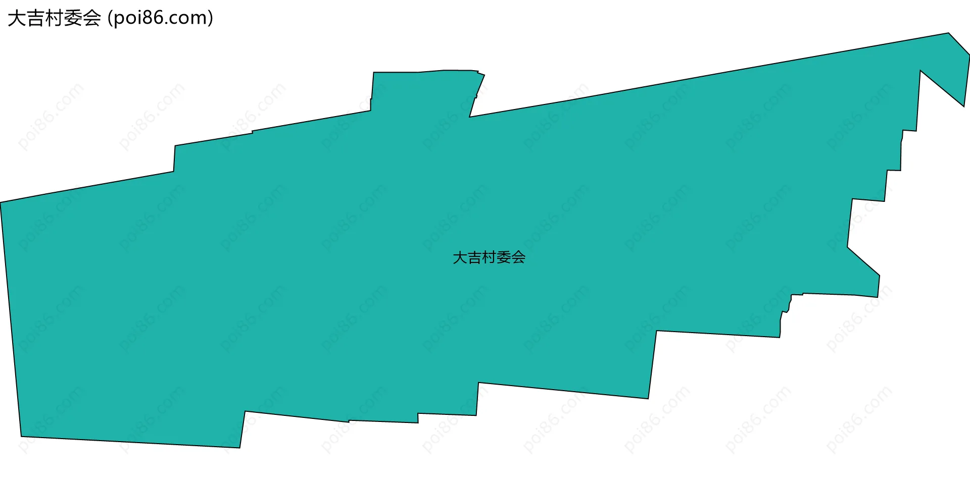 大吉村委会边界地图