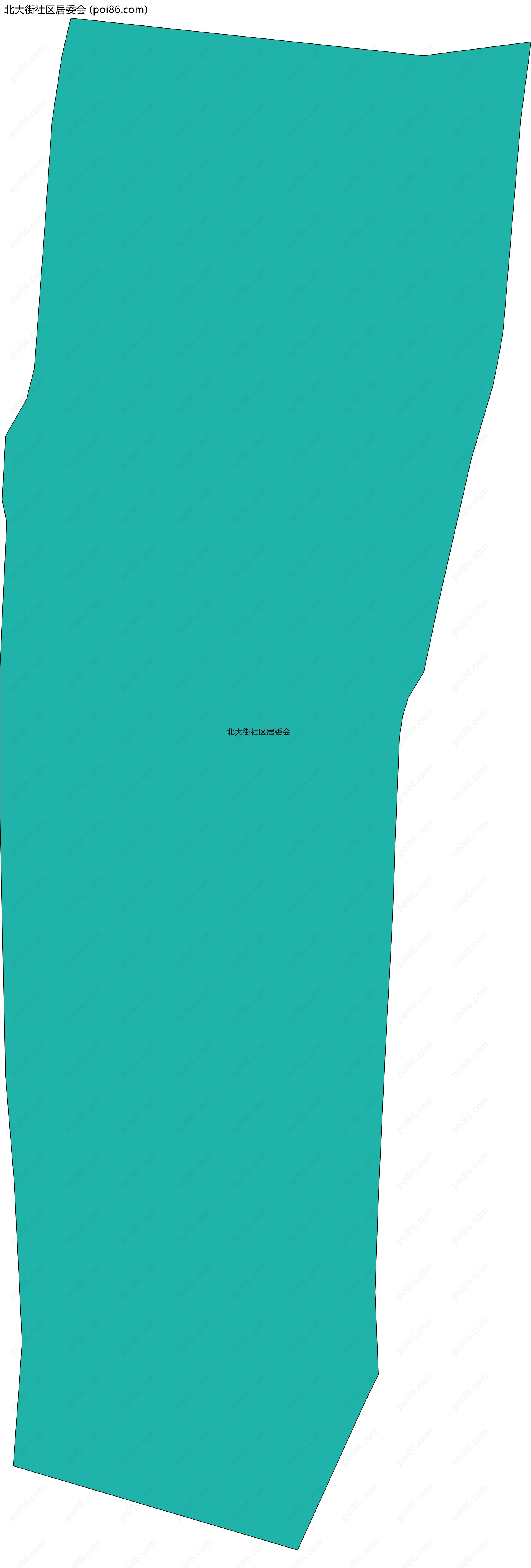 北大街社区居委会边界地图