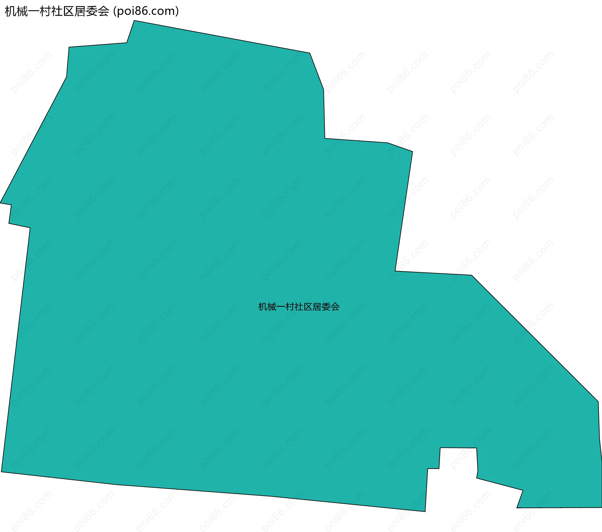 机械一村社区居委会边界地图