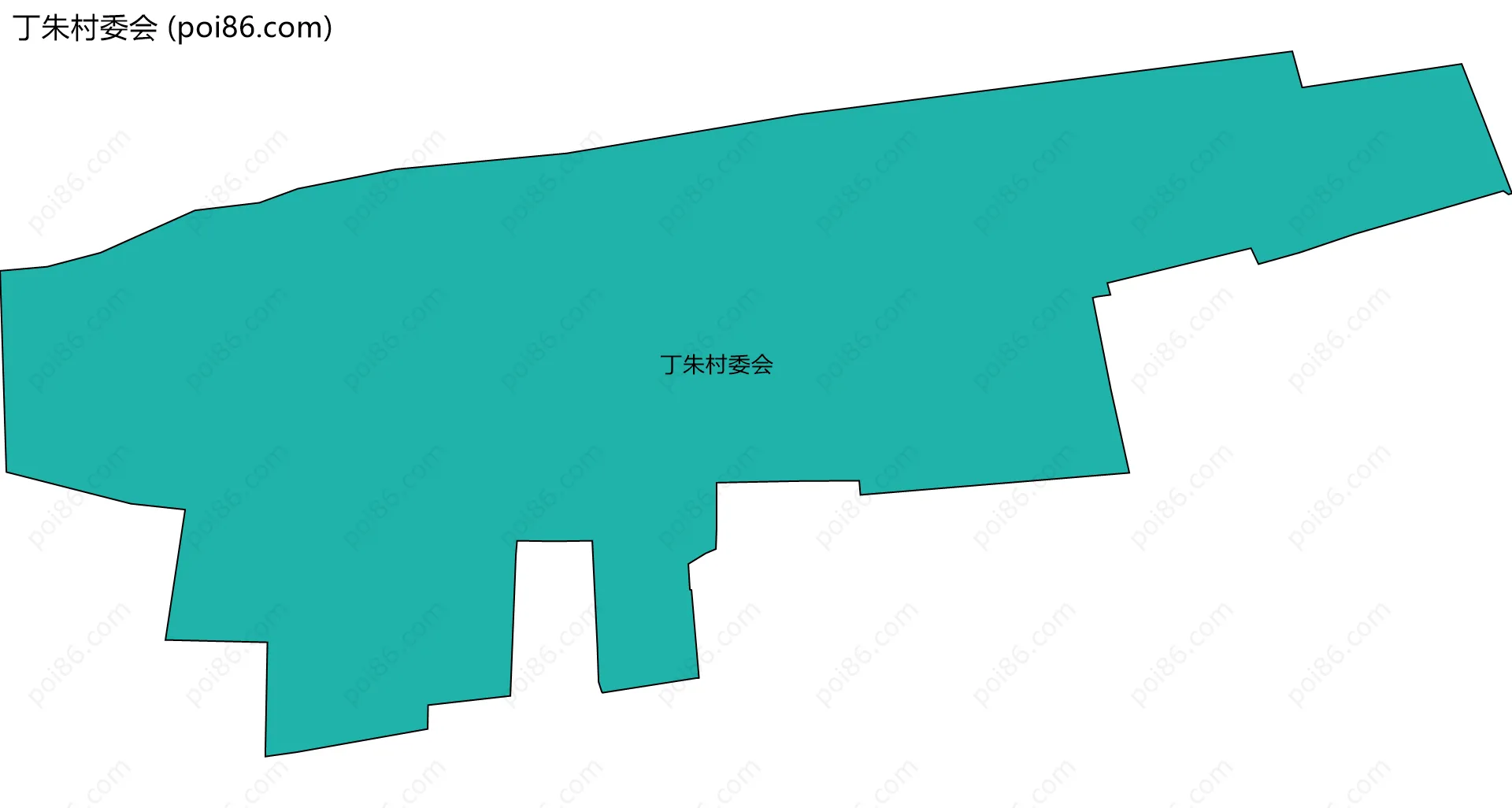 丁朱村委会边界地图