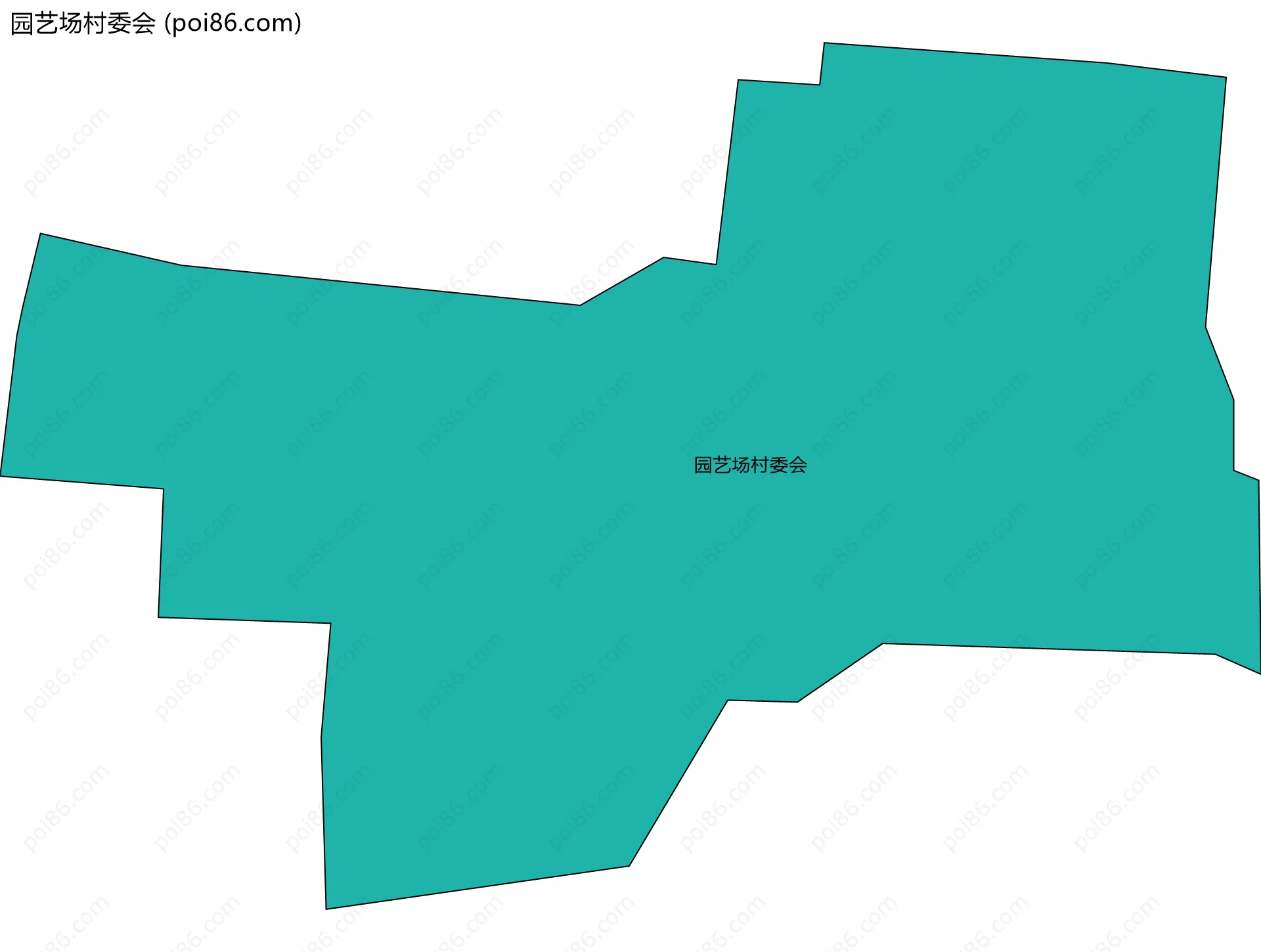 园艺场村委会边界地图