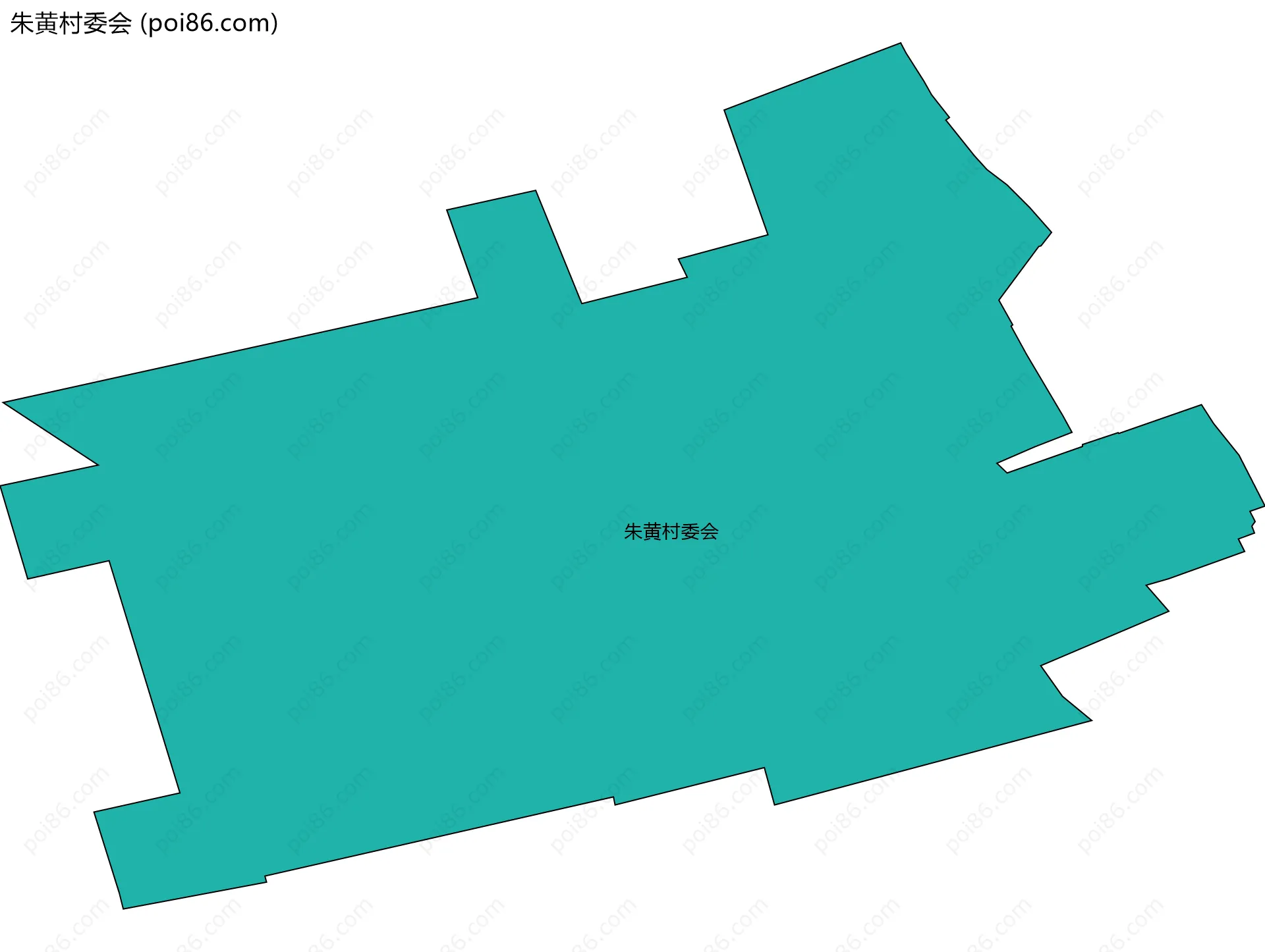 朱黄村委会边界地图