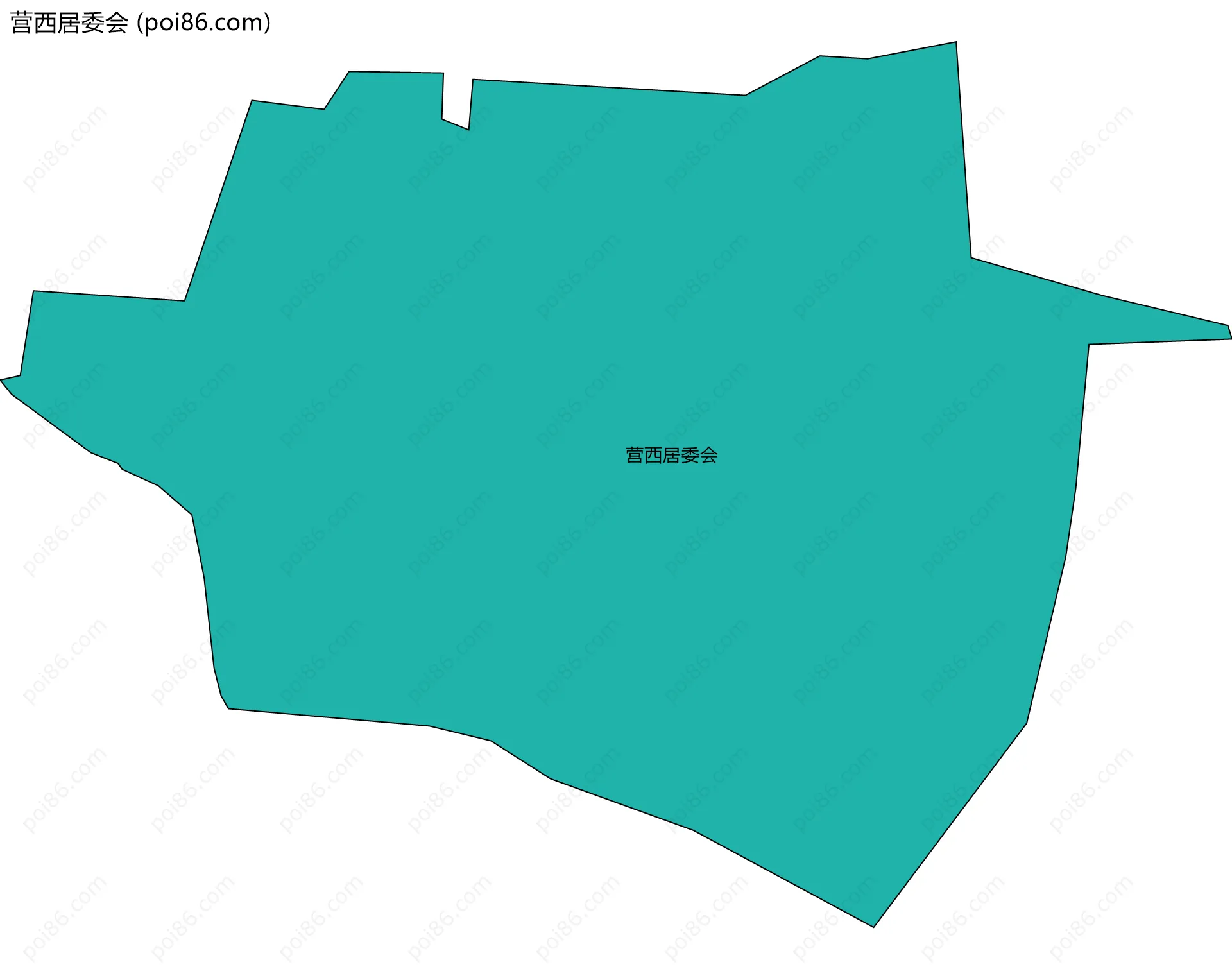 营西居委会边界地图