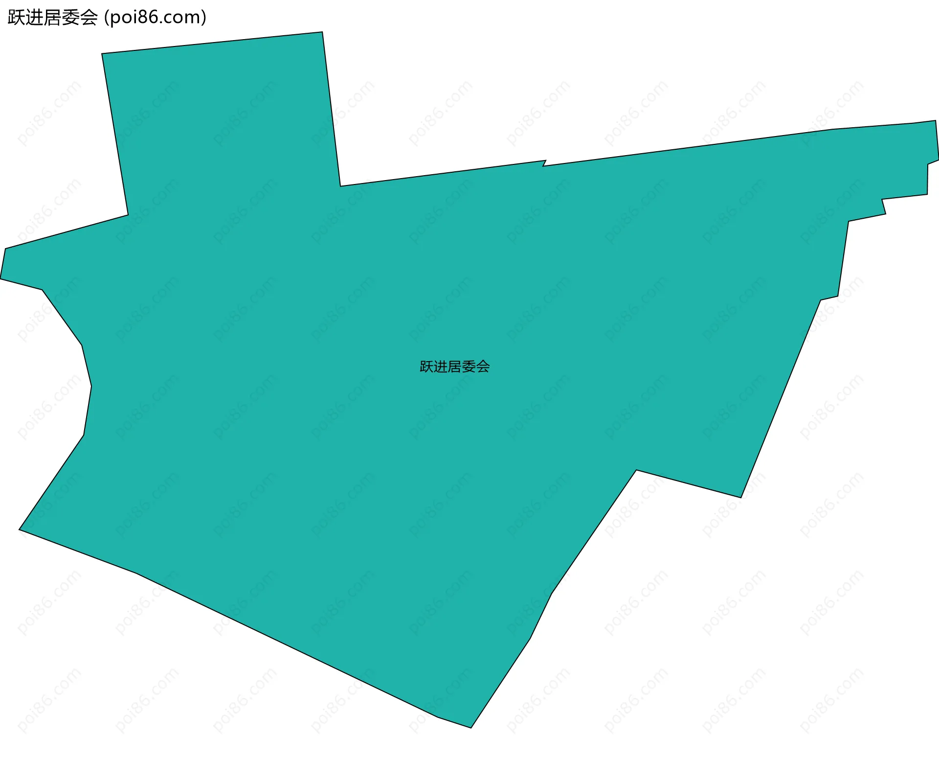 跃进居委会边界地图