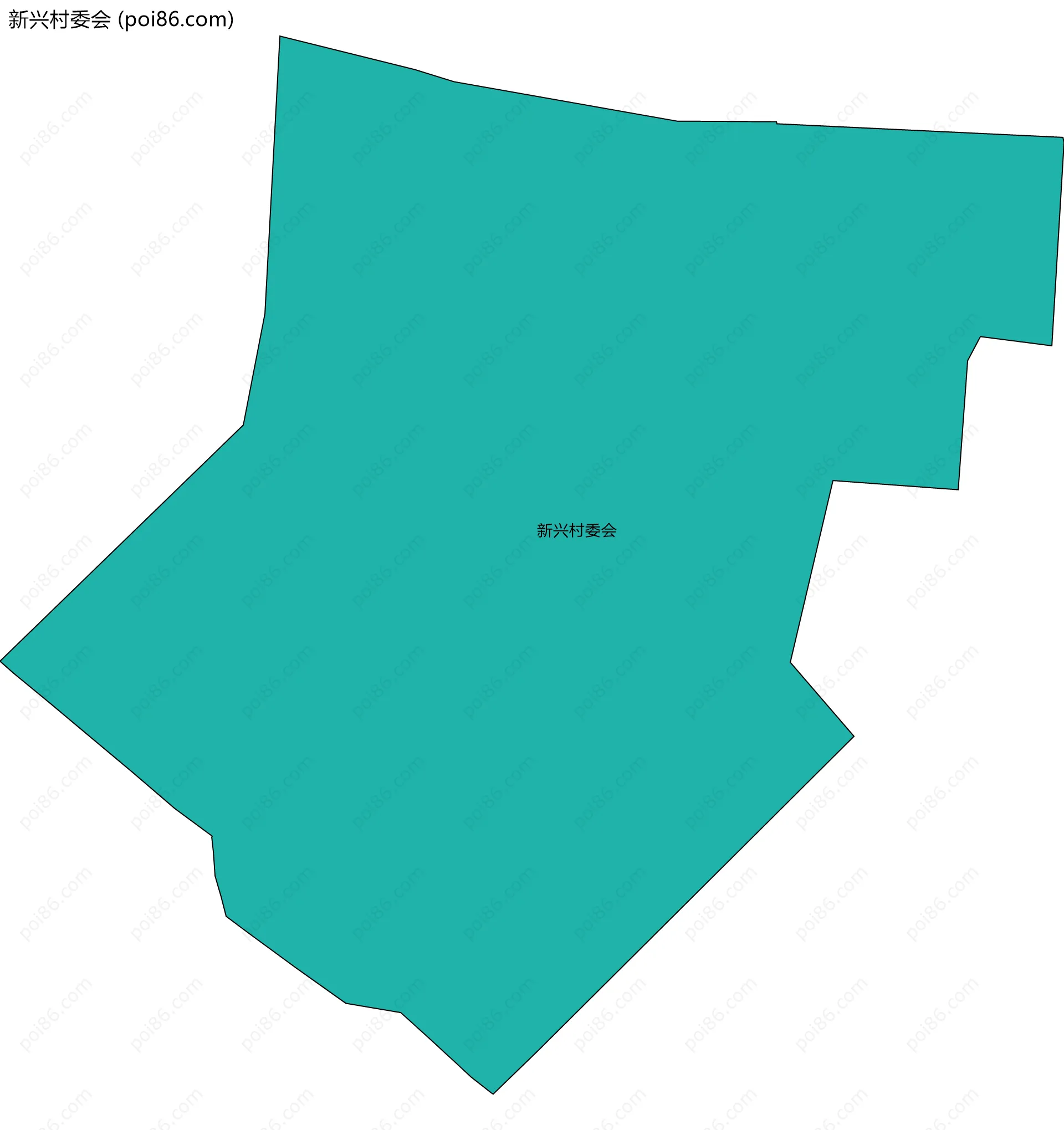 新兴村委会边界地图