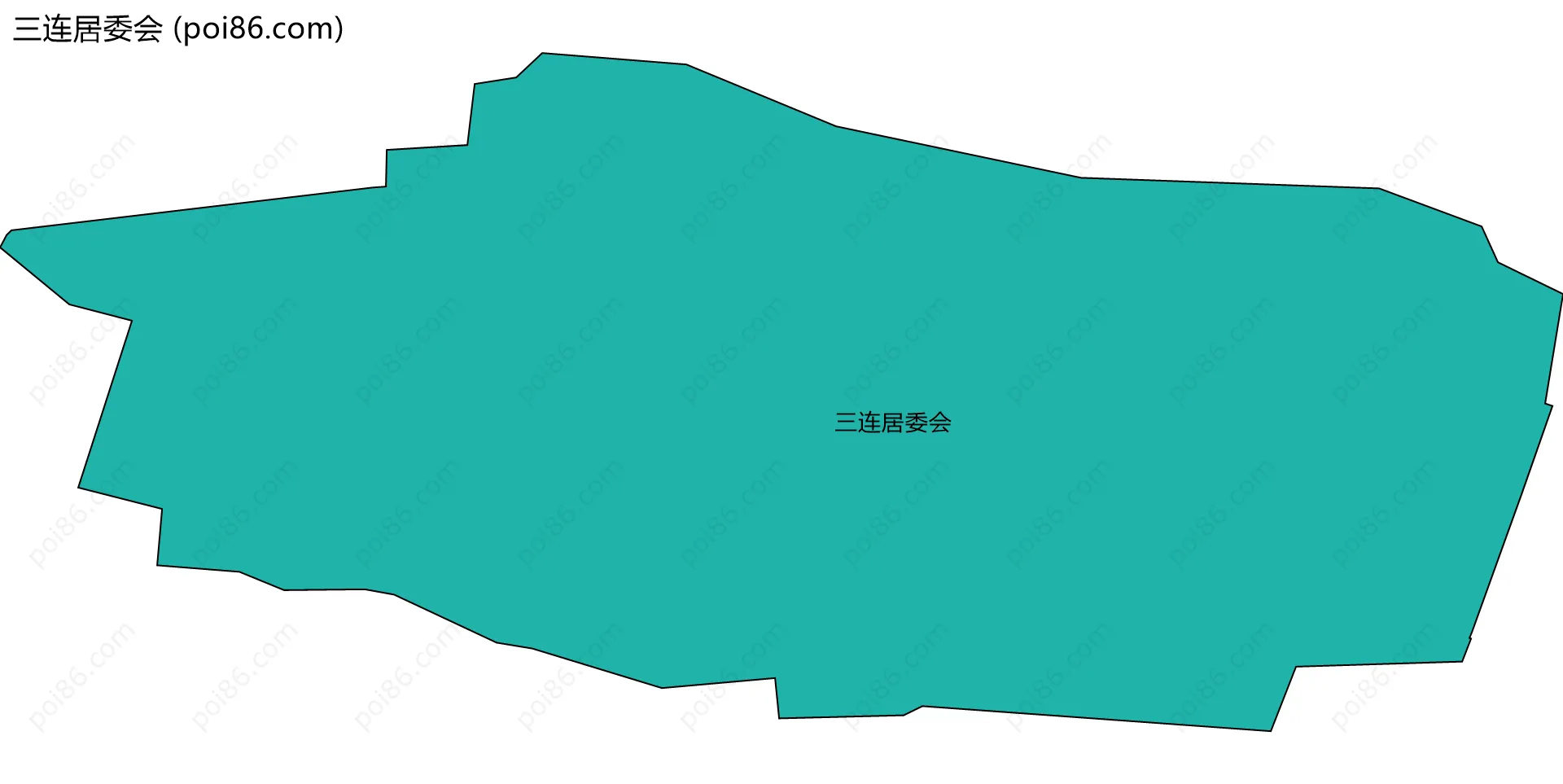 三连居委会边界地图