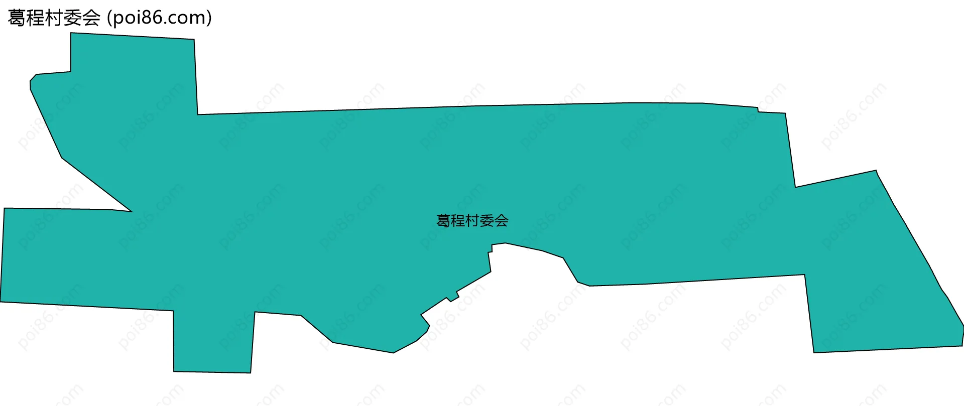 葛程村委会边界地图
