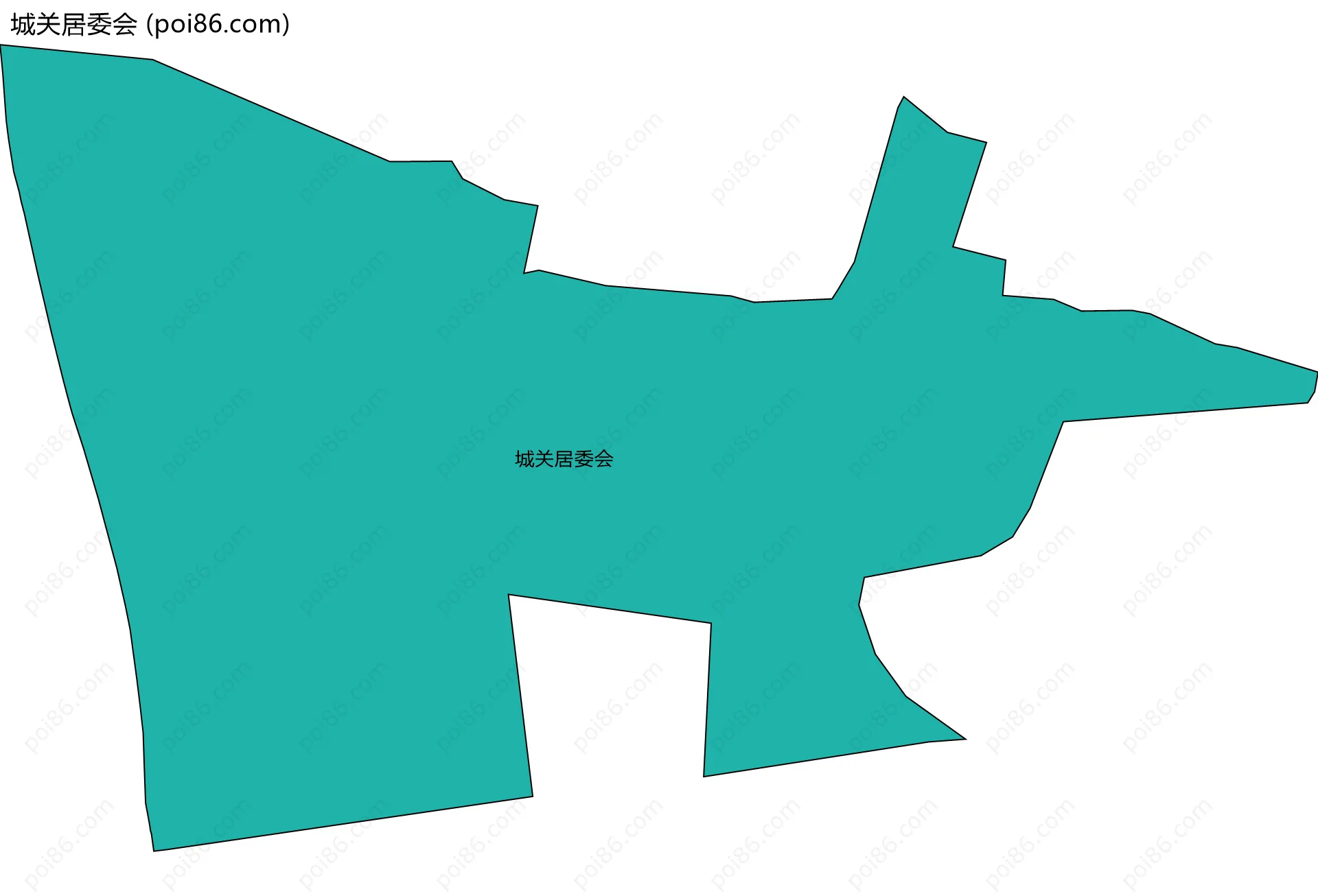 城关居委会边界地图