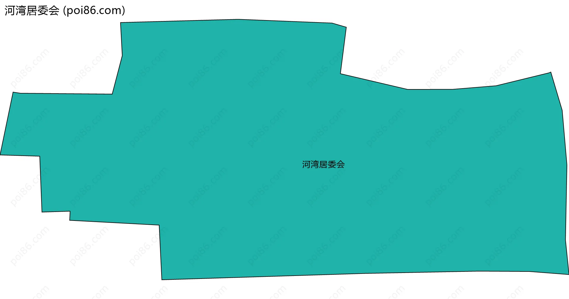 河湾居委会边界地图