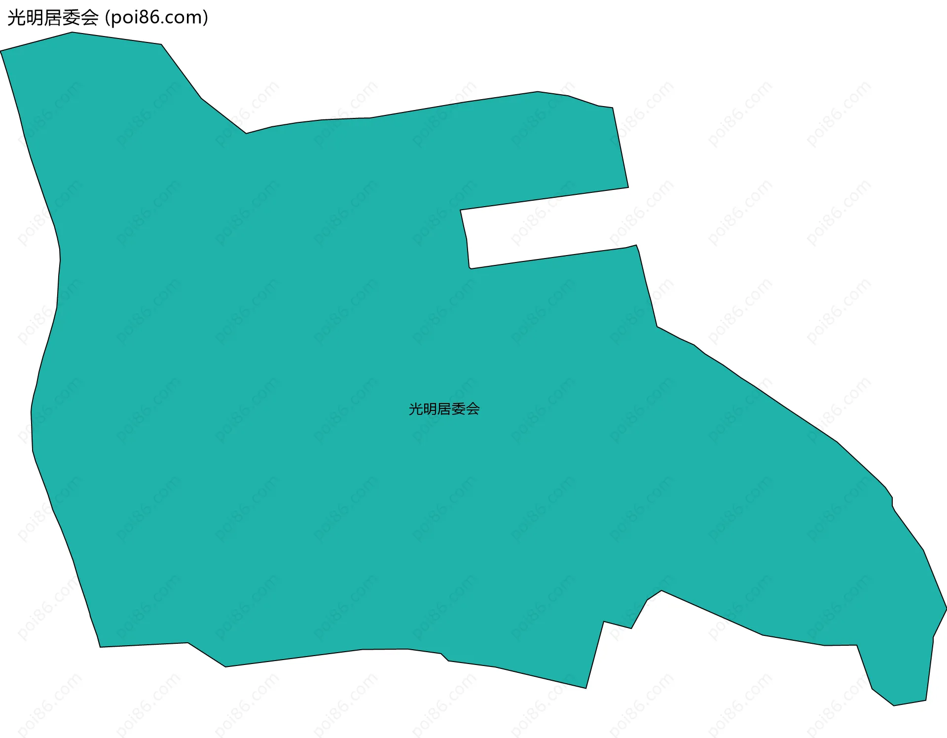 光明居委会边界地图