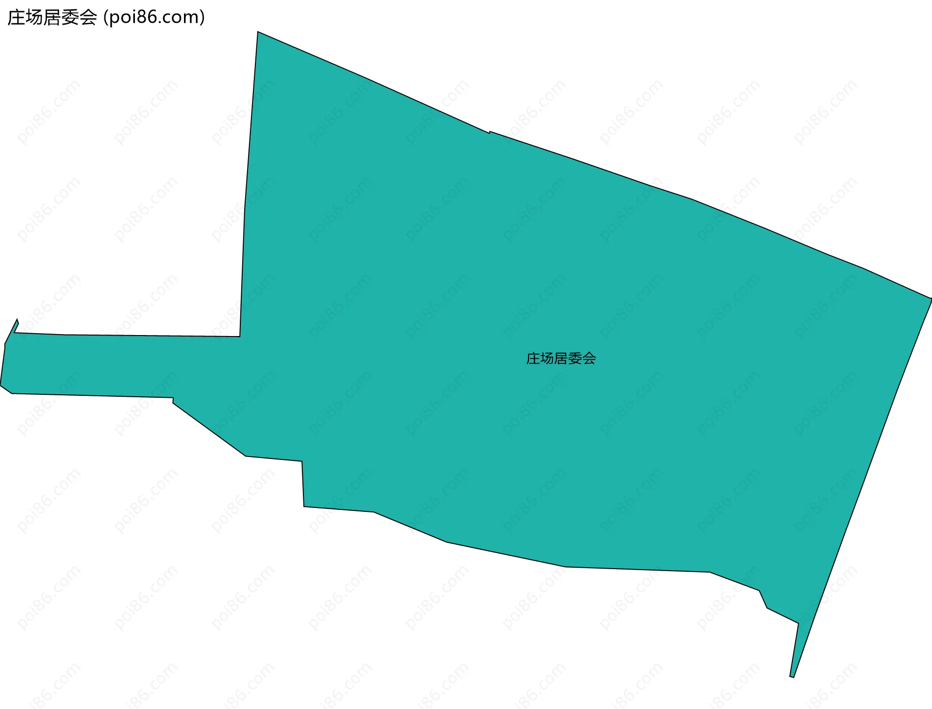 庄场居委会边界地图
