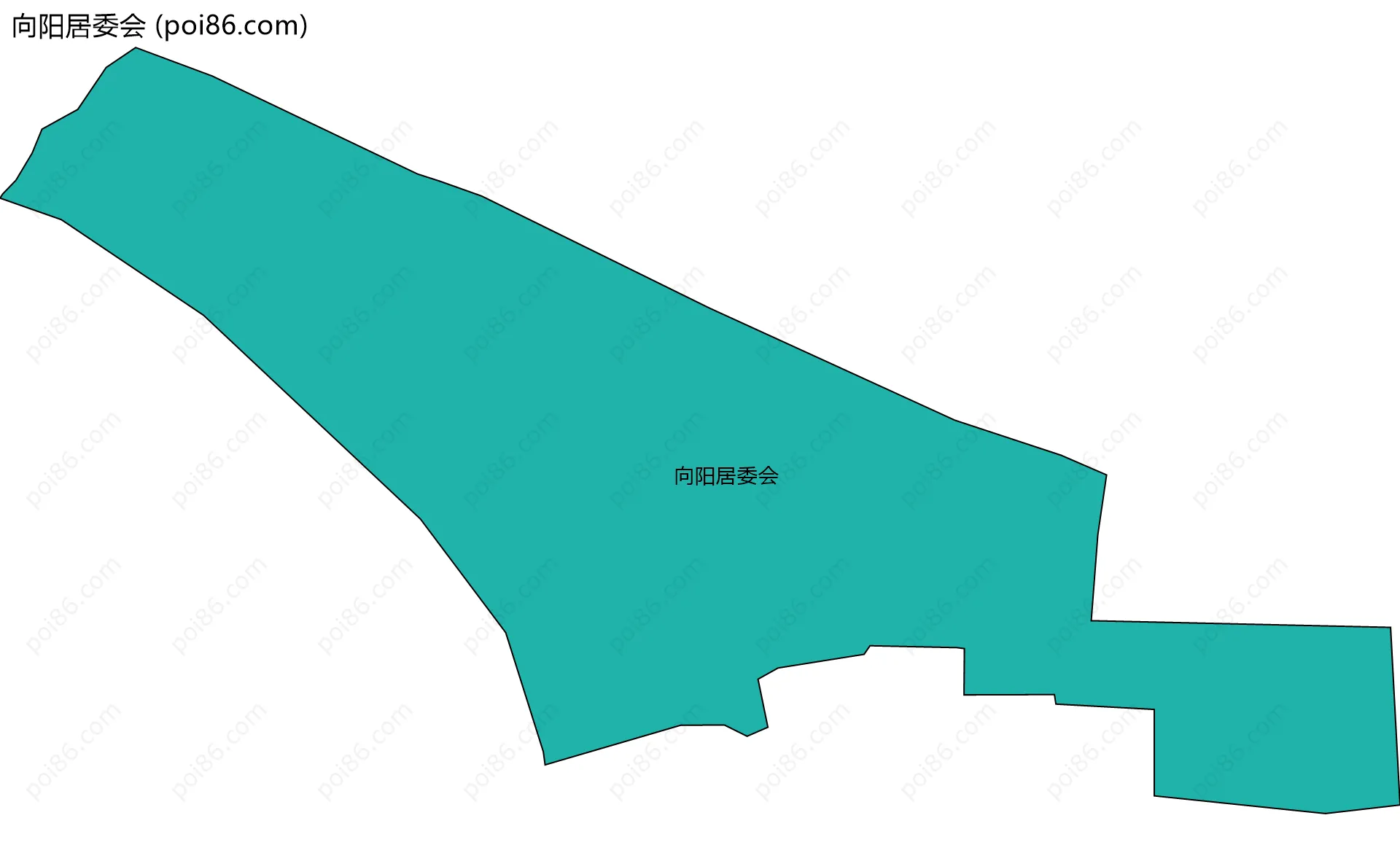 向阳居委会边界地图