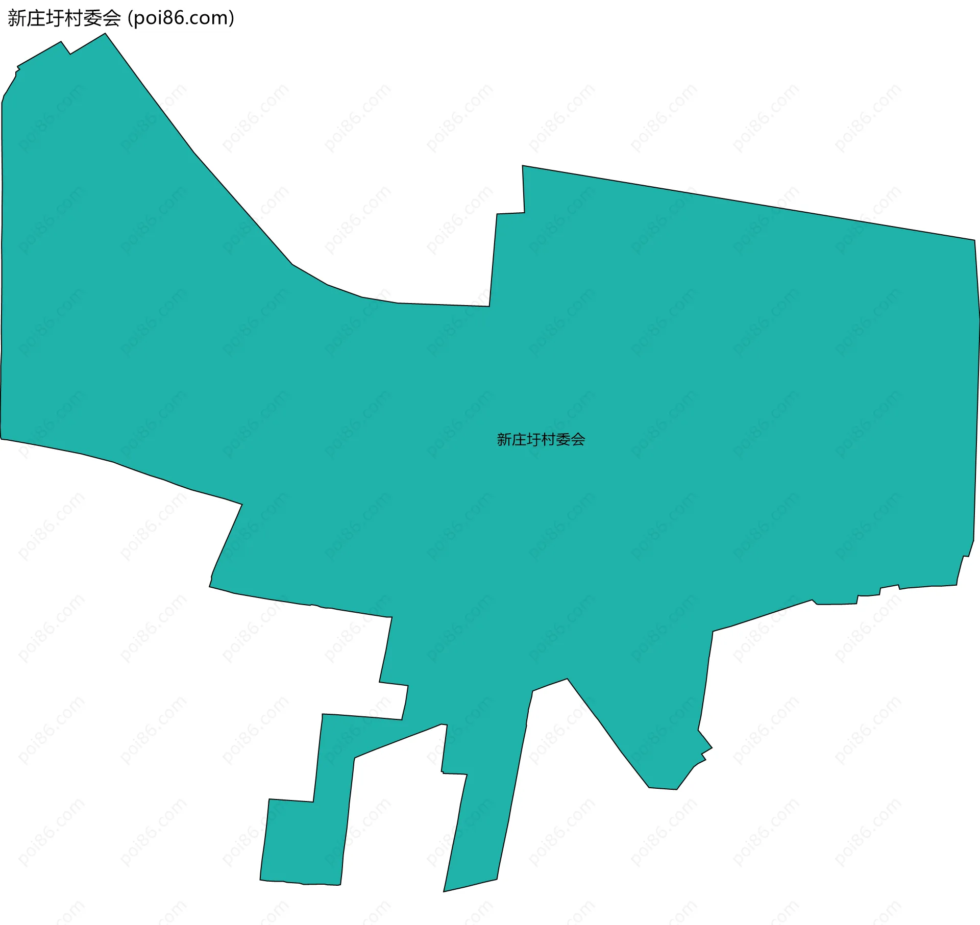 新庄圩村委会边界地图