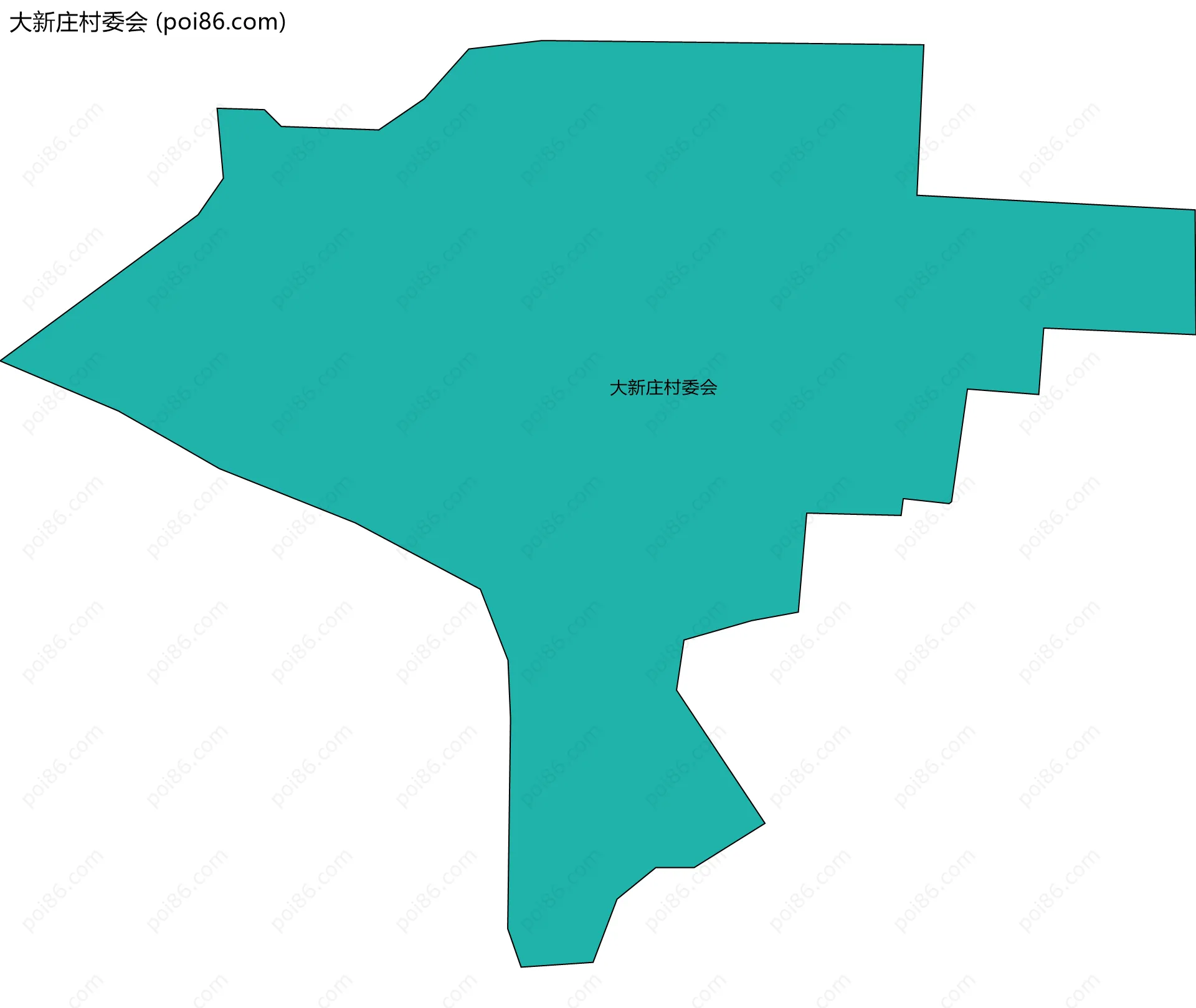 大新庄村委会边界地图