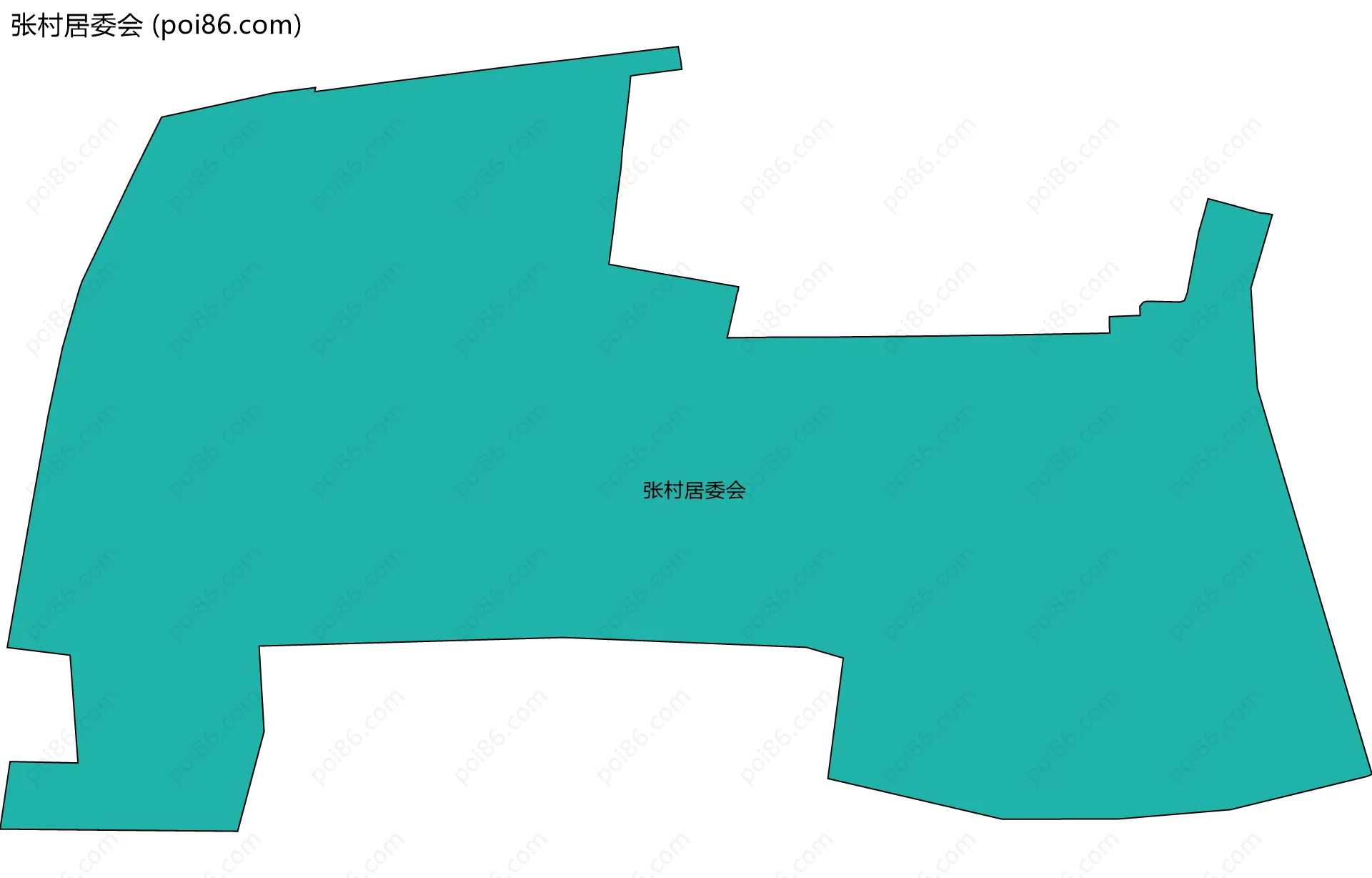 张村居委会边界地图