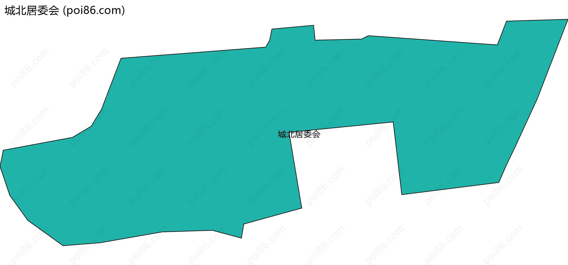 城北居委会边界地图