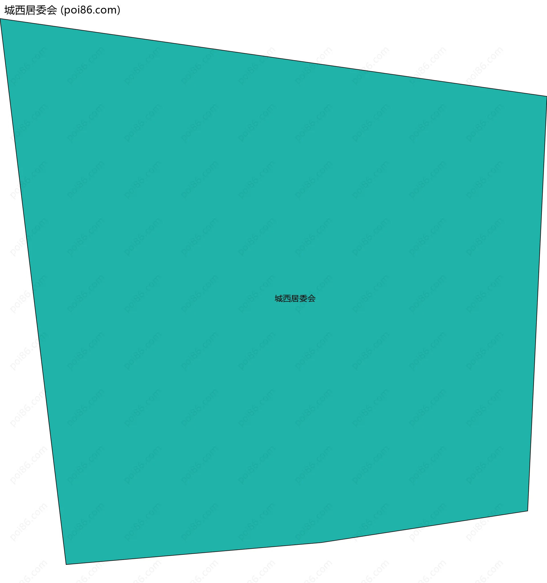 城西居委会边界地图