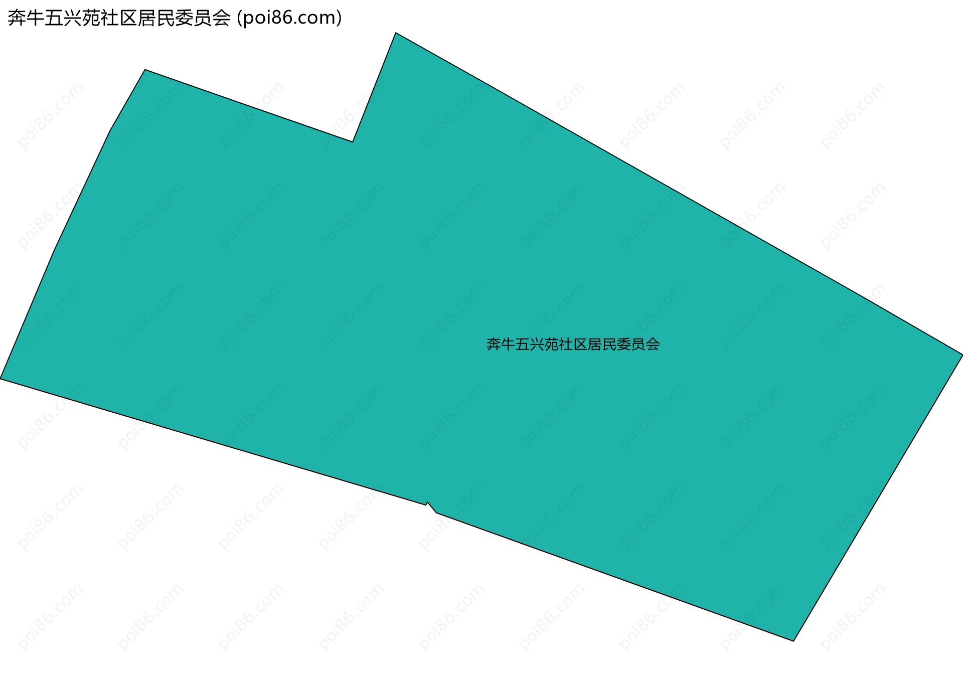 奔牛五兴苑社区居民委员会边界地图