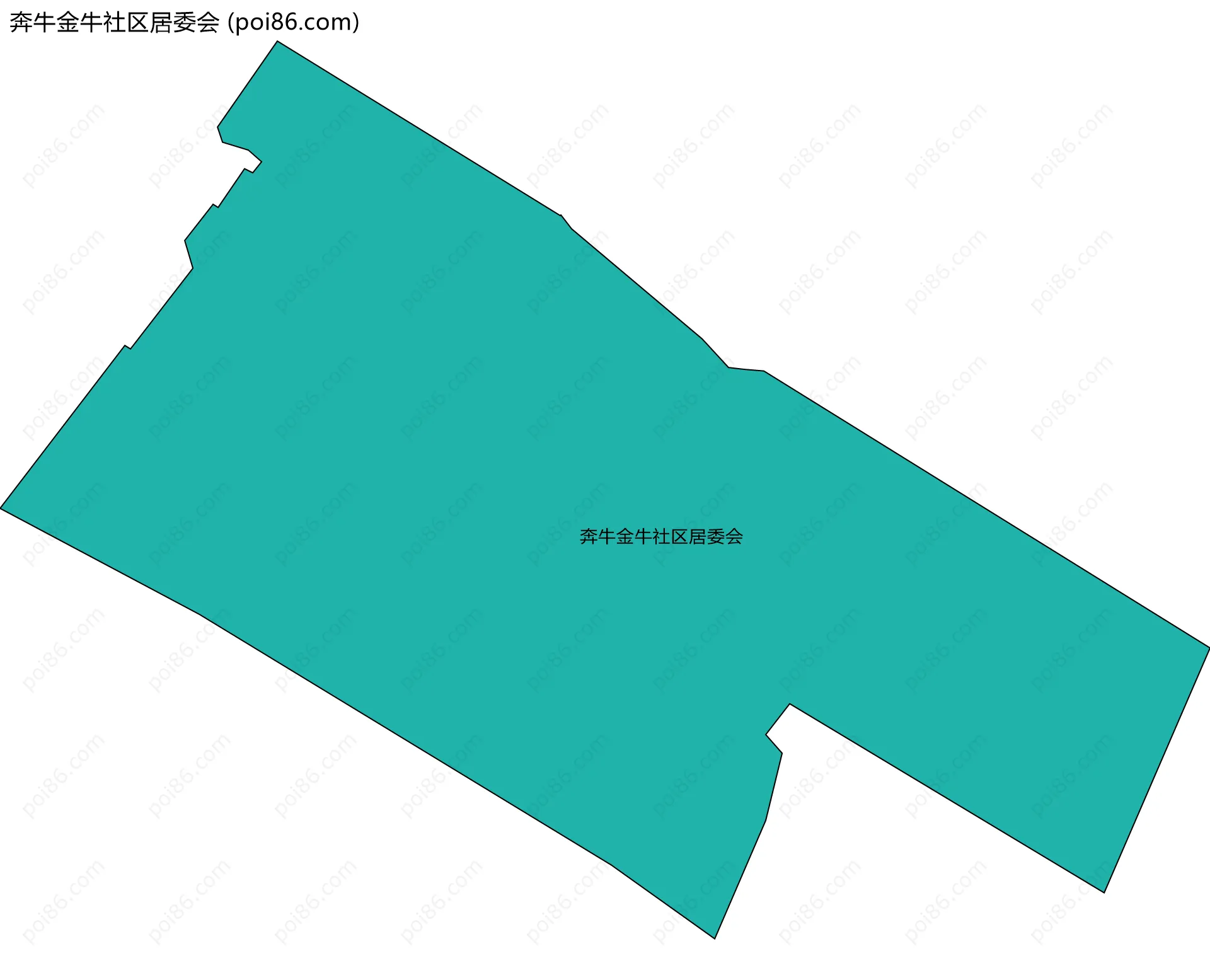 奔牛金牛社区居委会边界地图