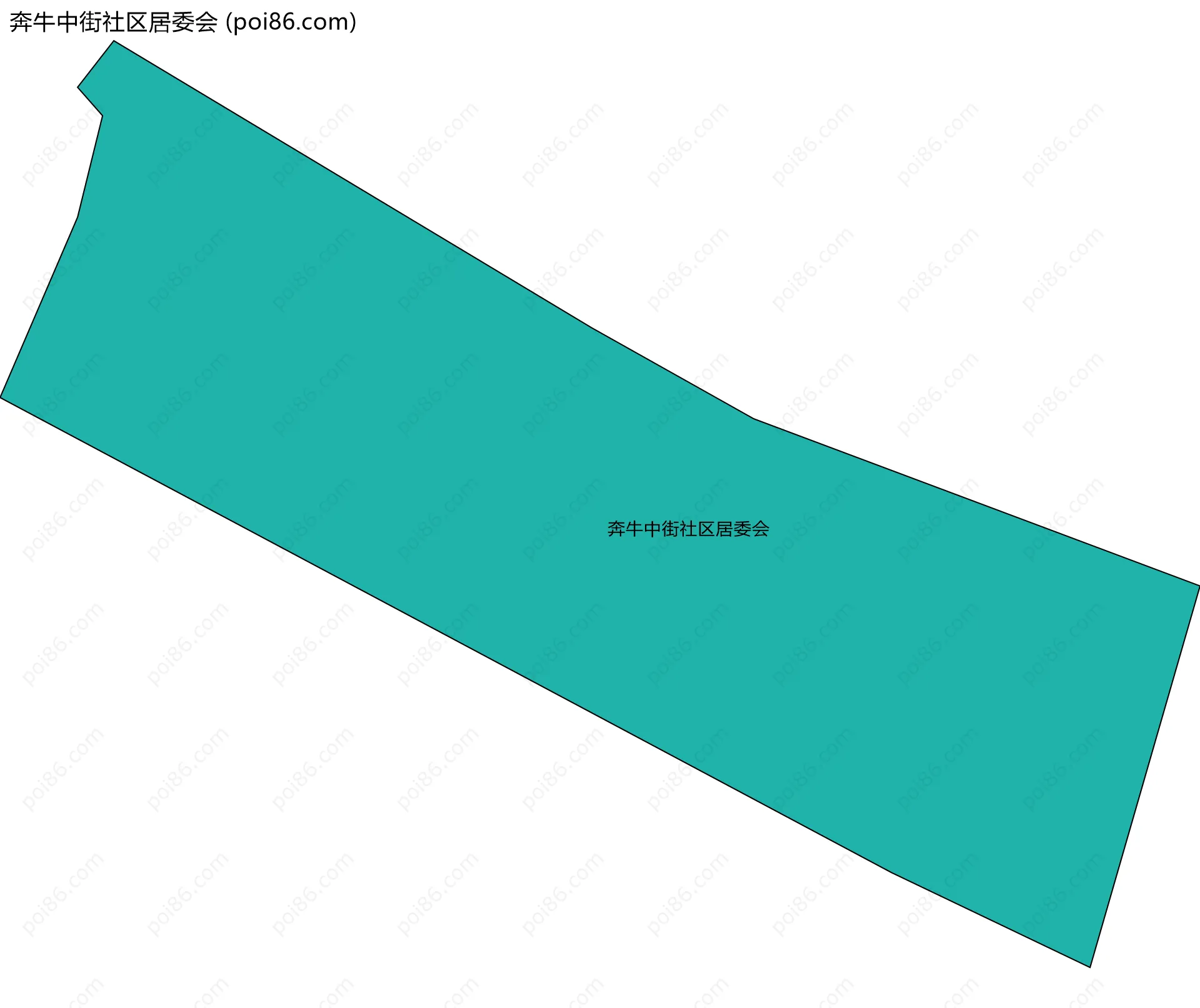 奔牛中街社区居委会边界地图