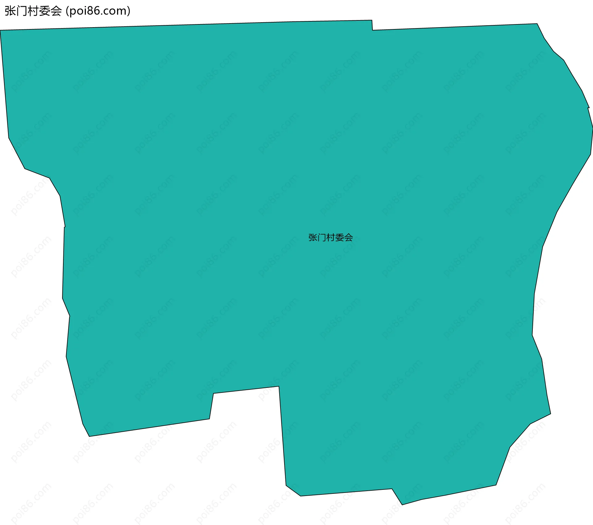 张门村委会边界地图