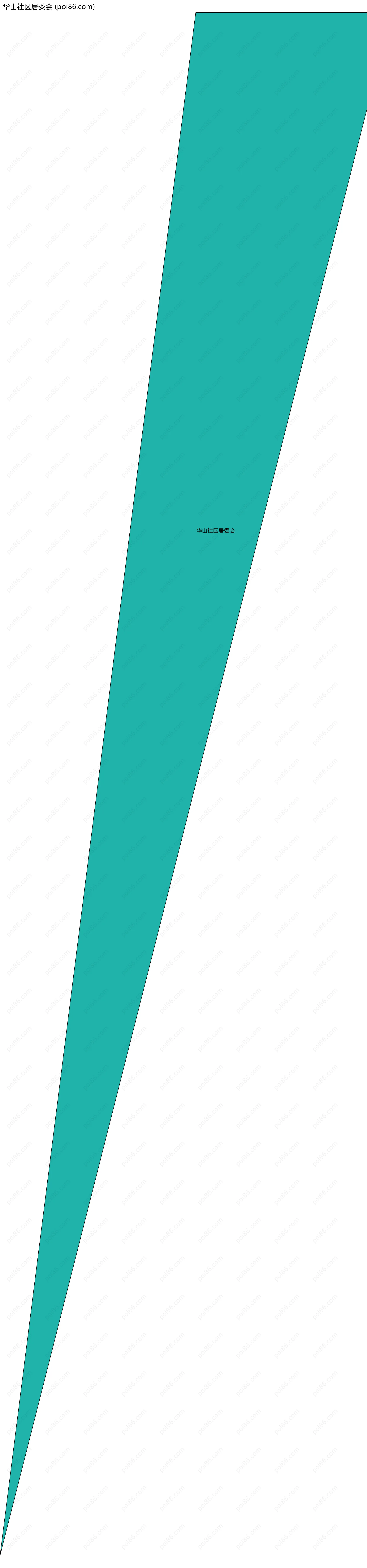 华山社区居委会边界地图