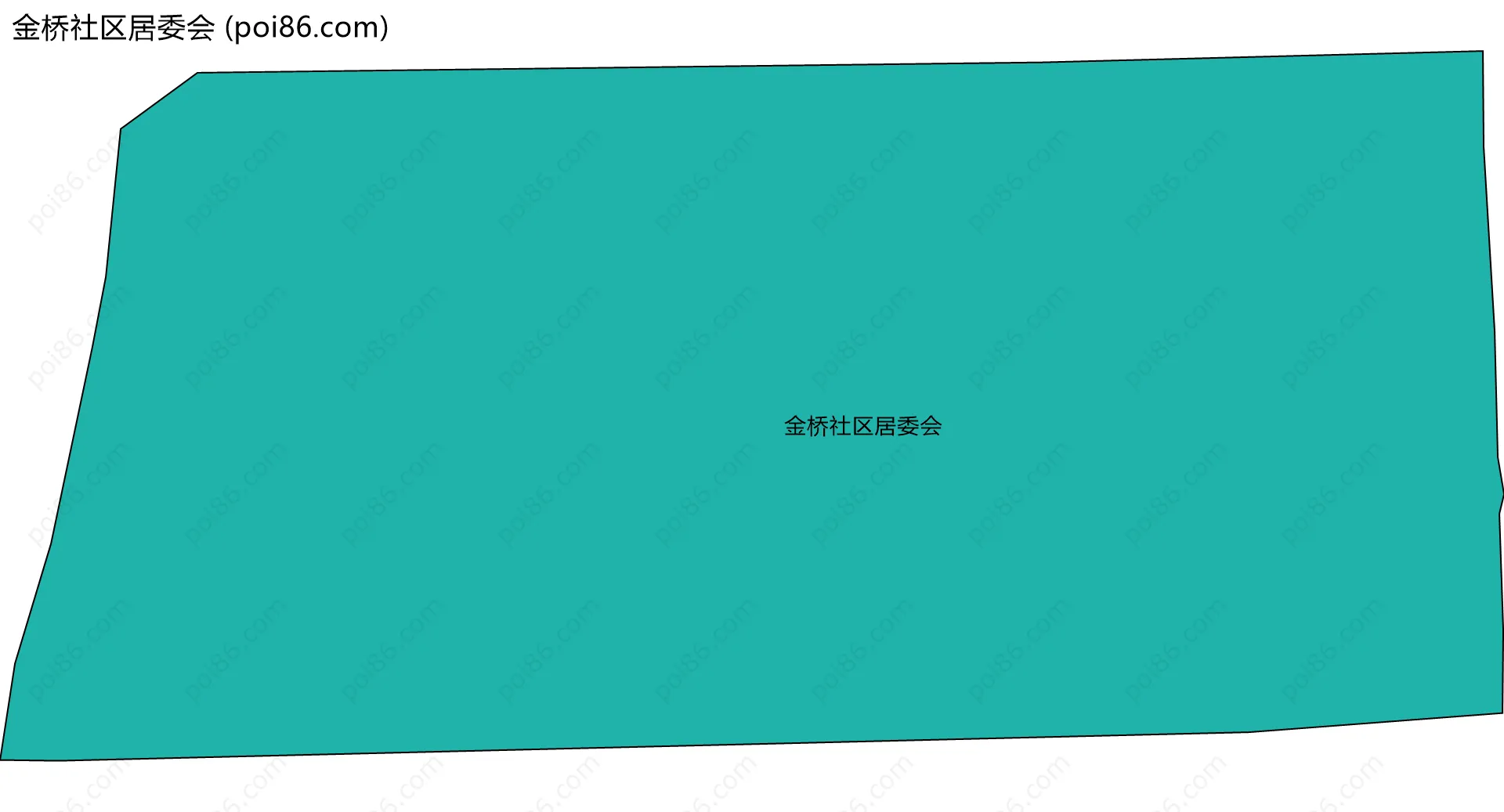 金桥社区居委会边界地图
