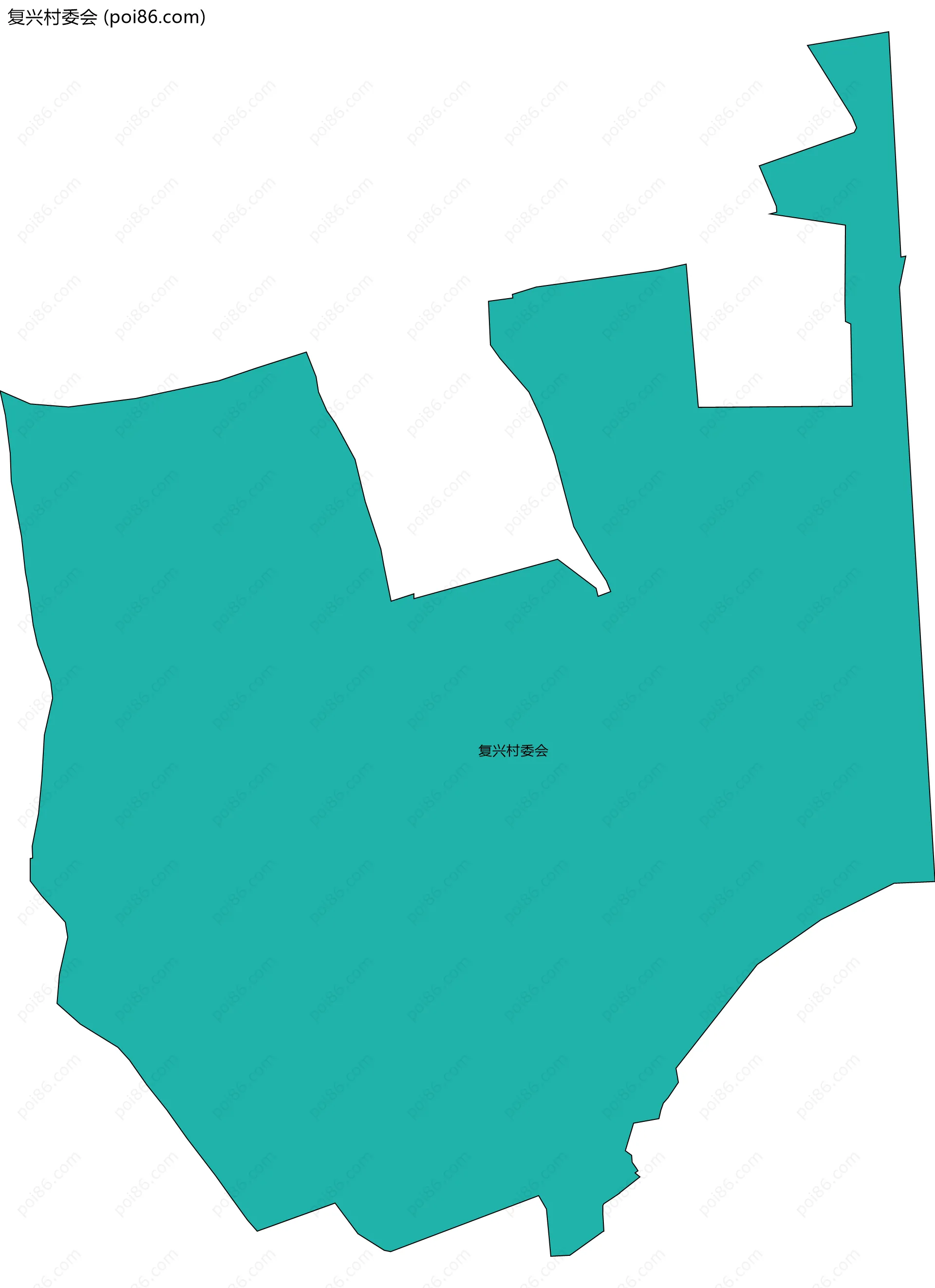 复兴村委会边界地图
