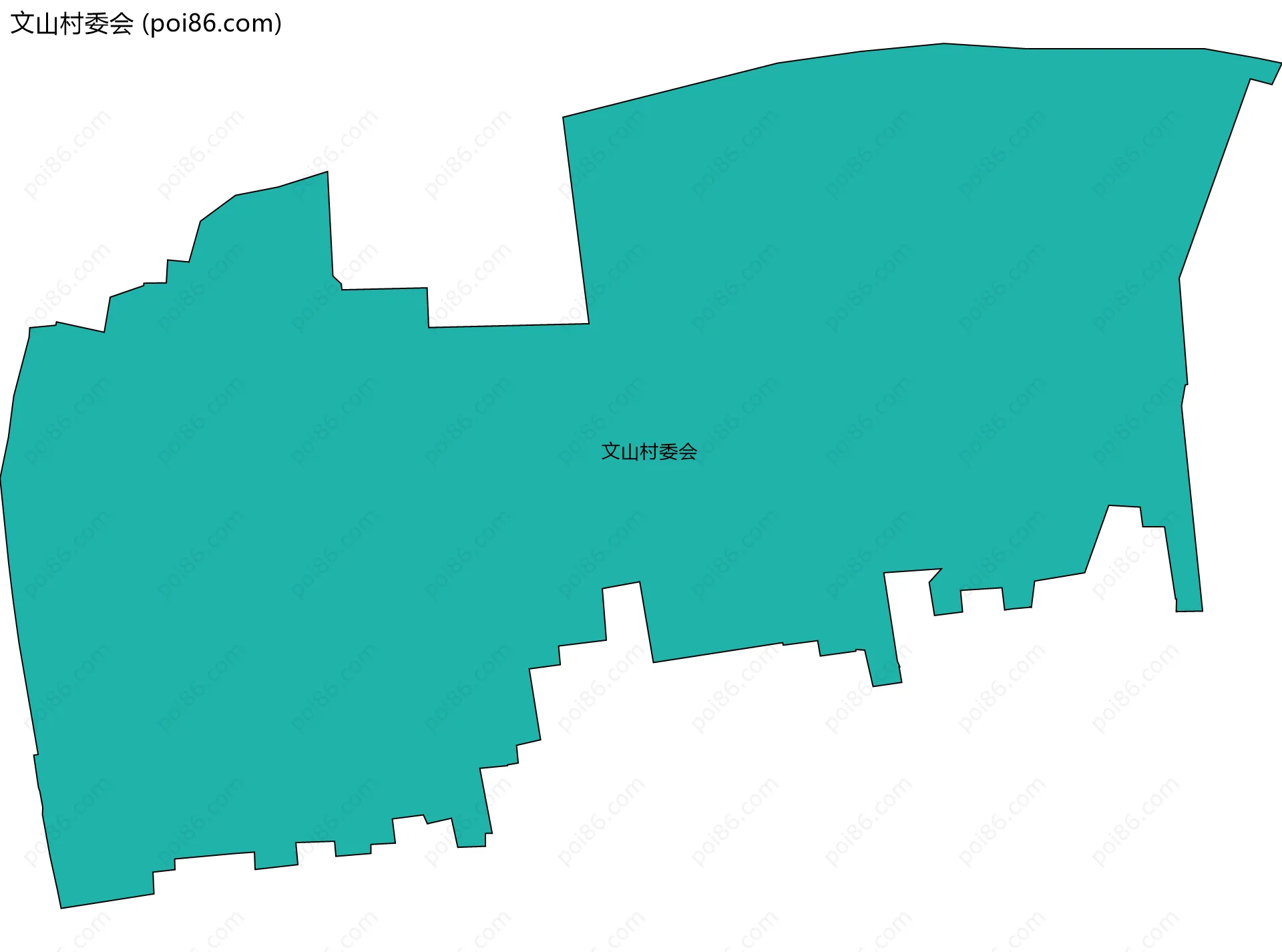 文山村委会边界地图
