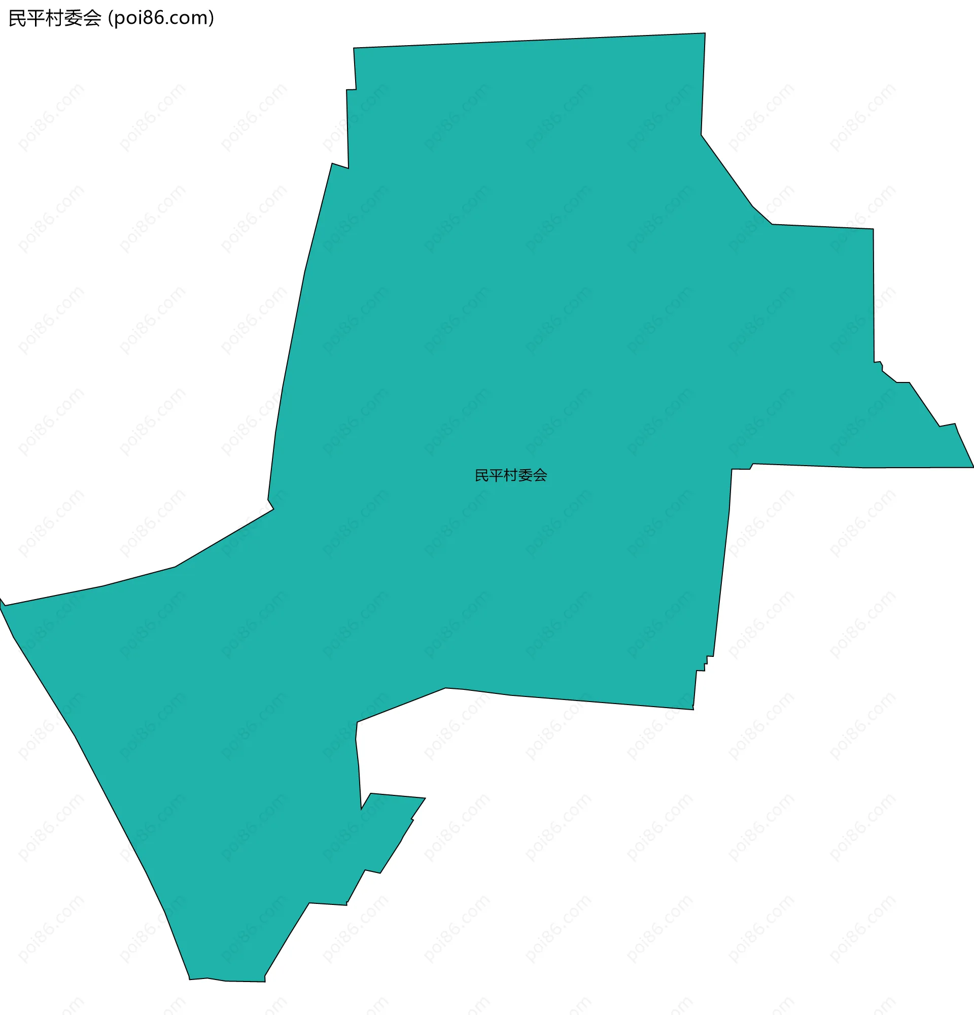 民平村委会边界地图