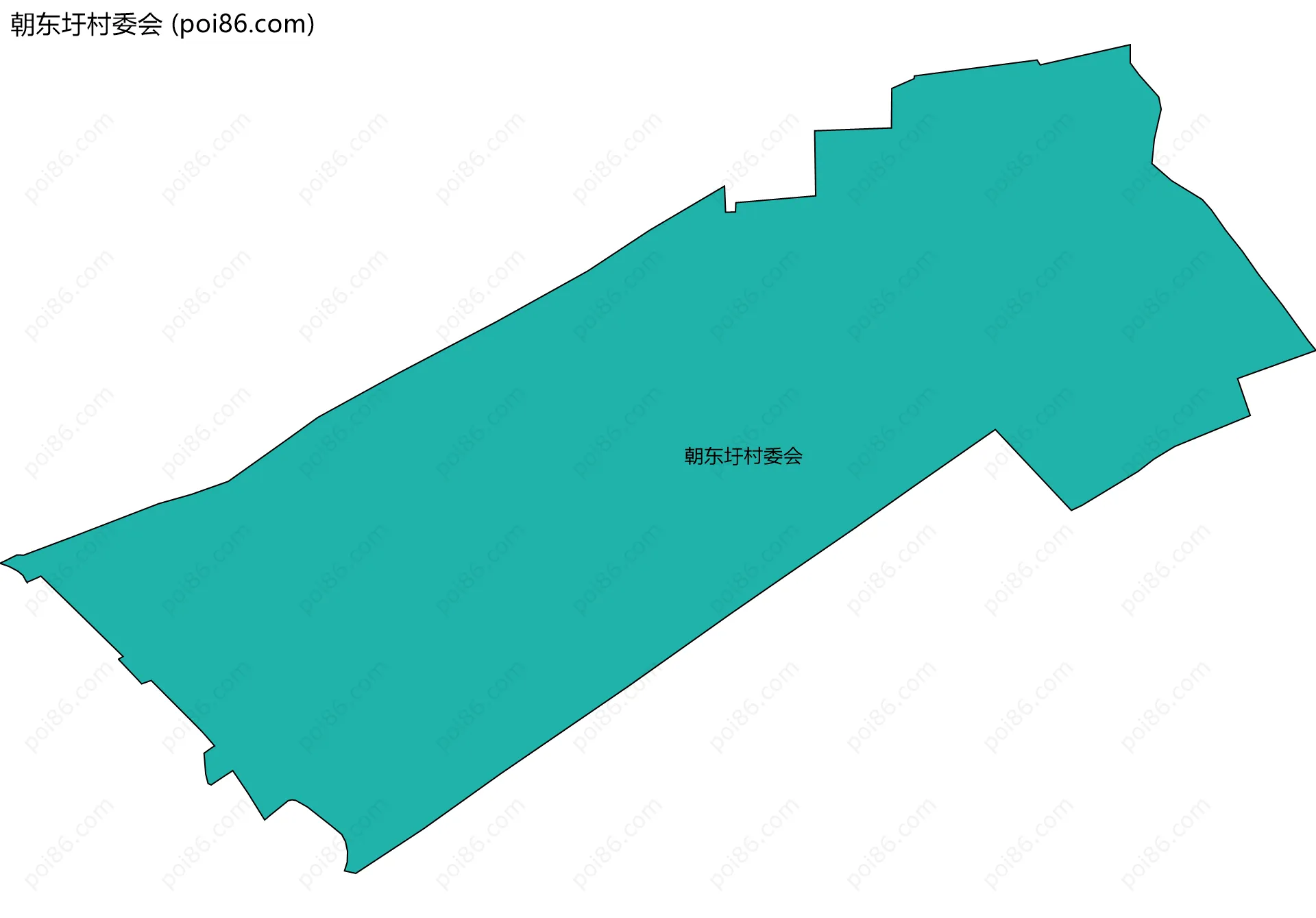 朝东圩村委会边界地图