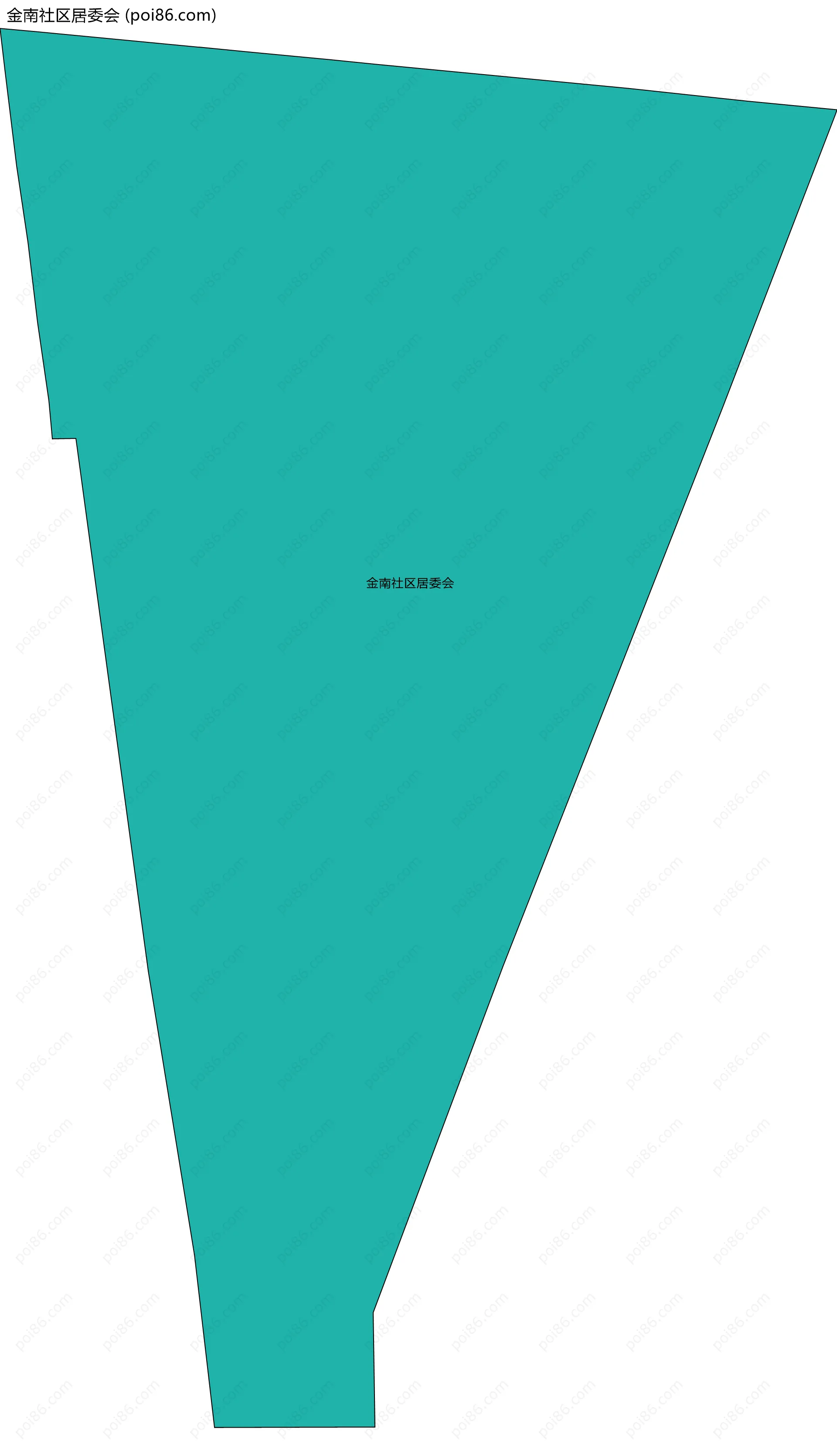 金南社区居委会边界地图